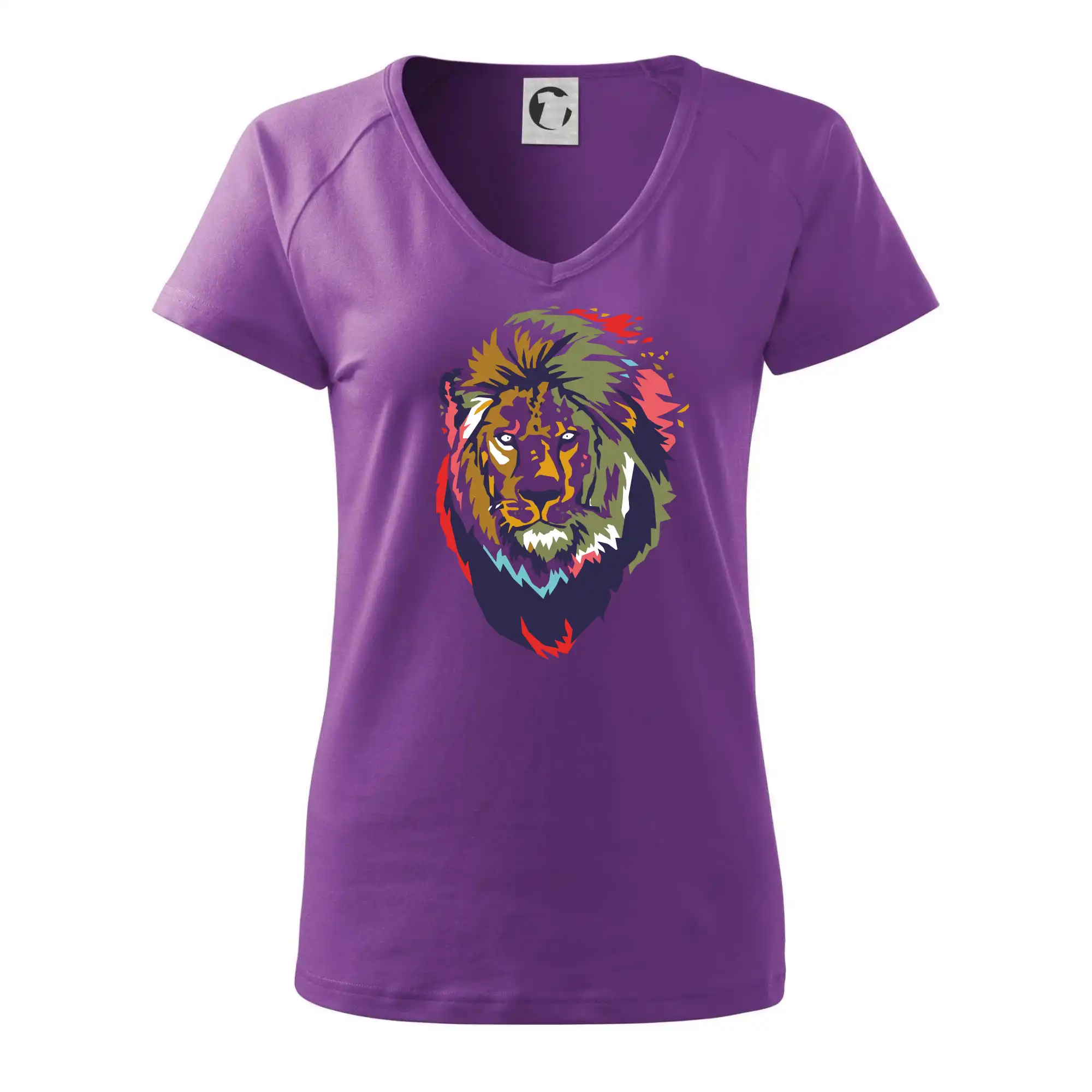 Hlava lva kreslená jednoduchá