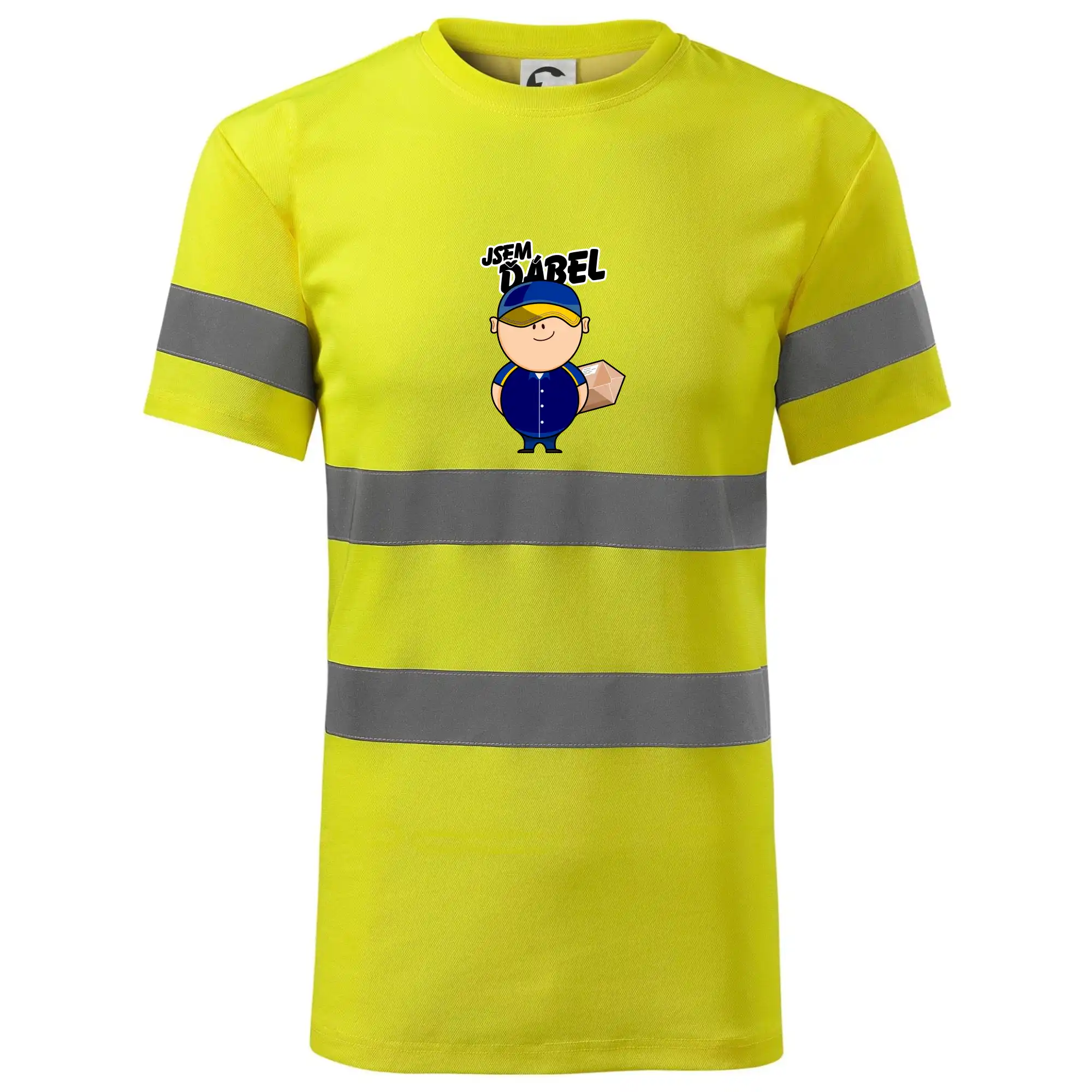 Jsem ďábel doručovatel modro žlutý