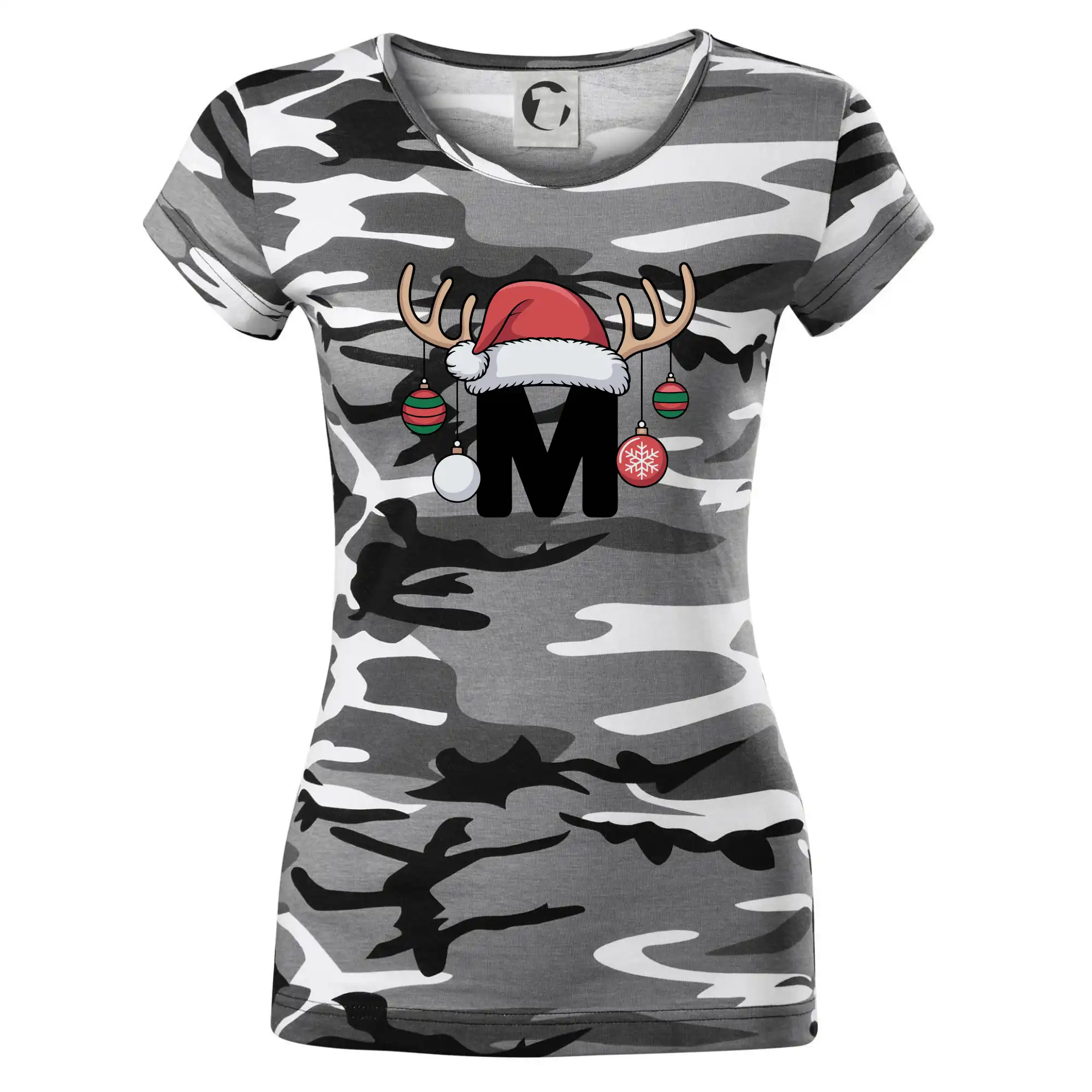 Vanoční rodinná trička - písmeno a čepice