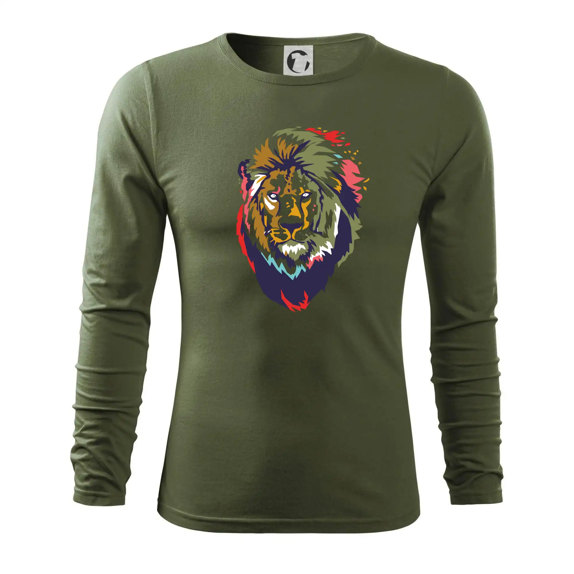 Hlava lva kreslená jednoduchá