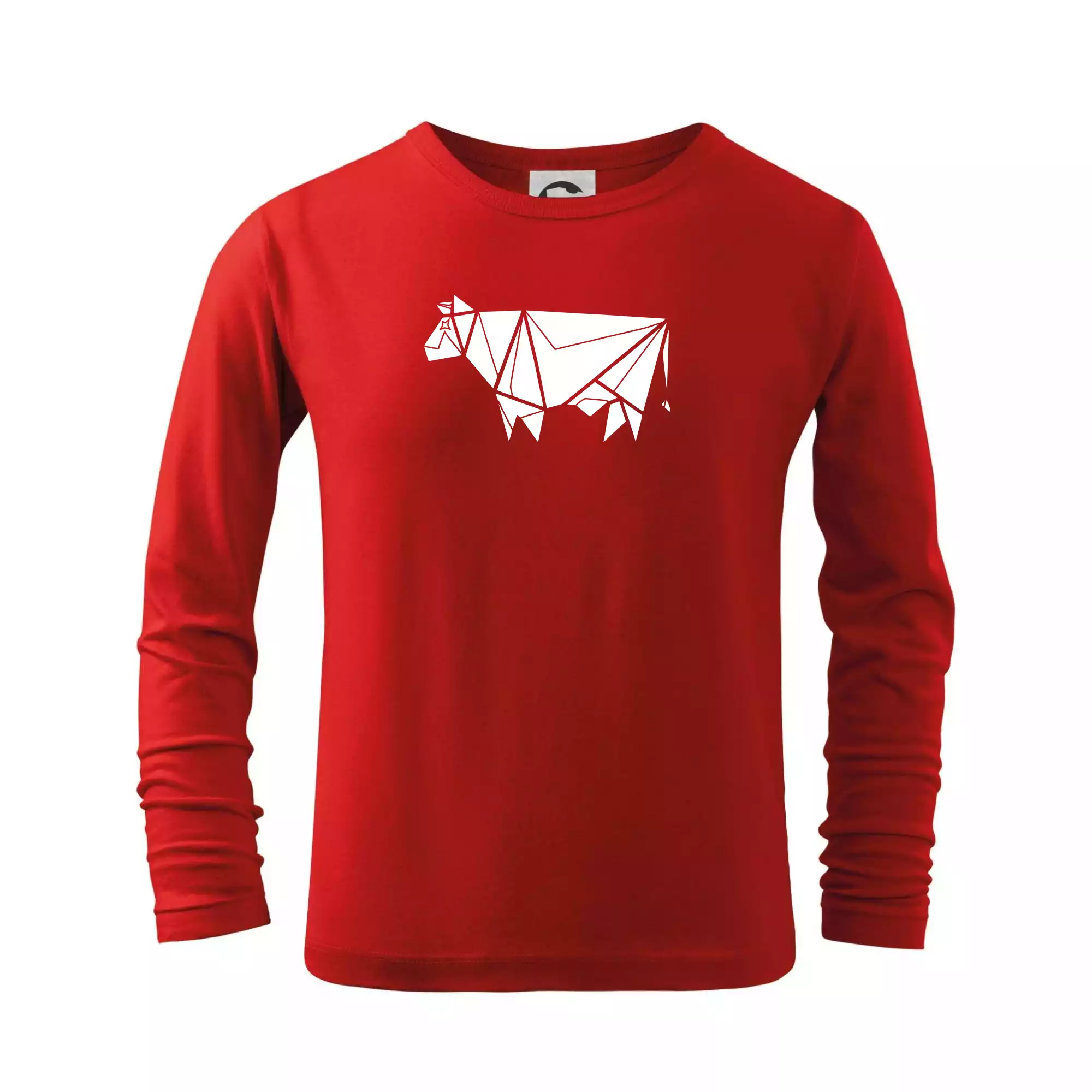 Origami kráva z boku