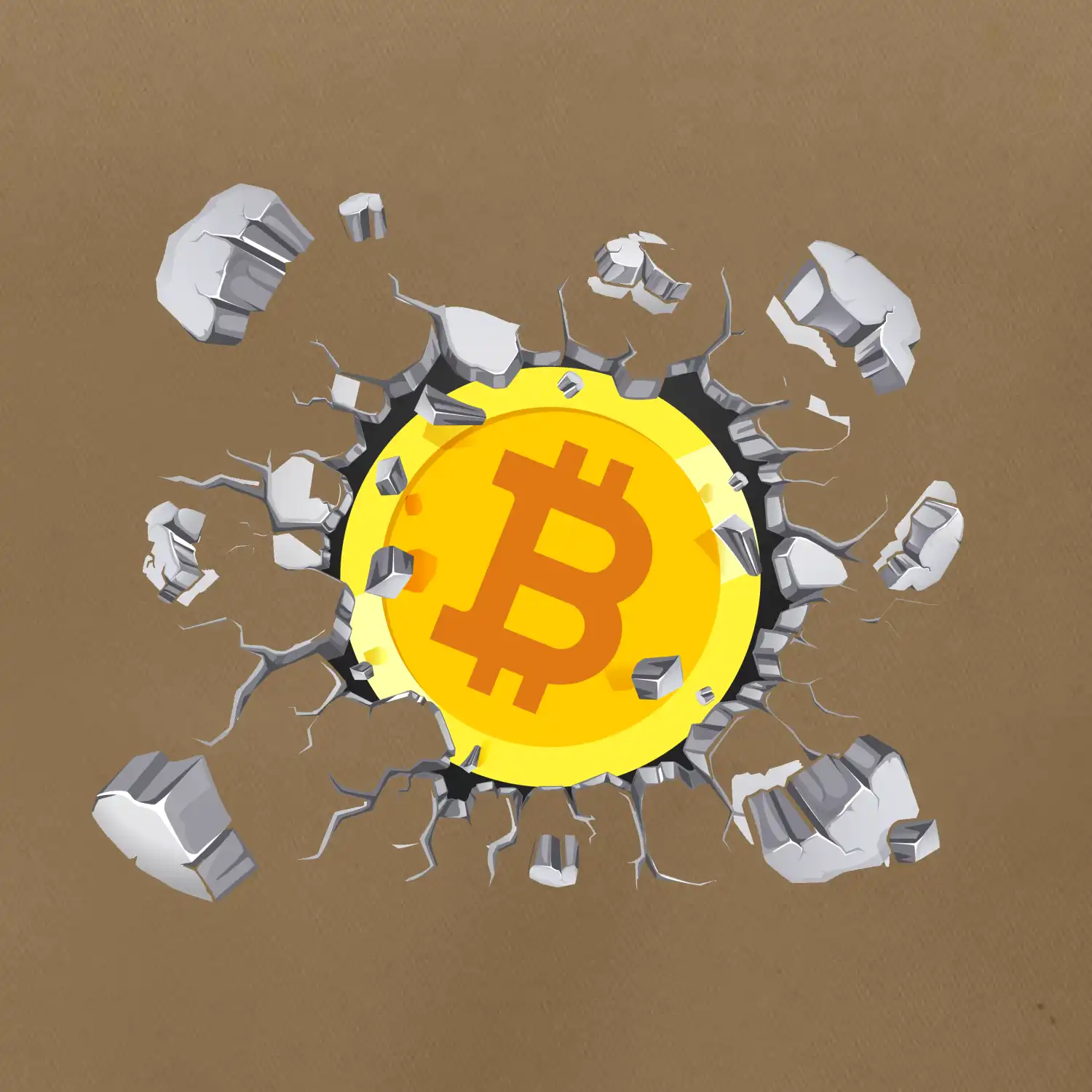 Bitcoin v triku