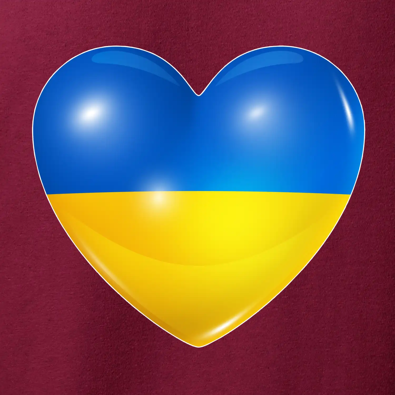 Ukrajina srdce vlajka