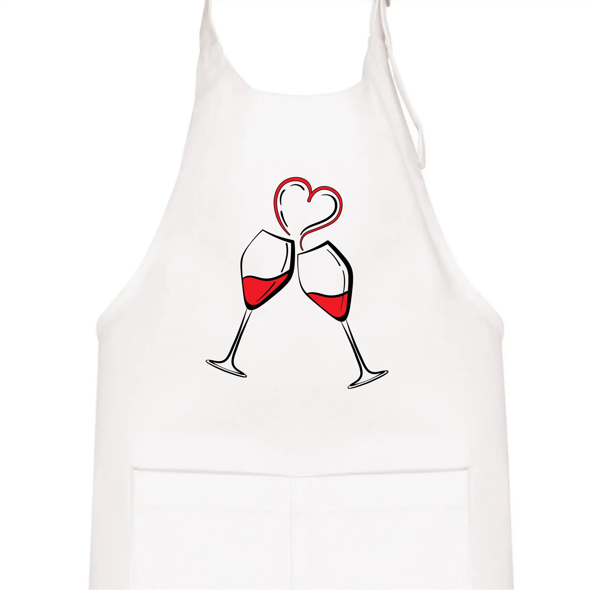 Víno je láska jednoduchý nákres