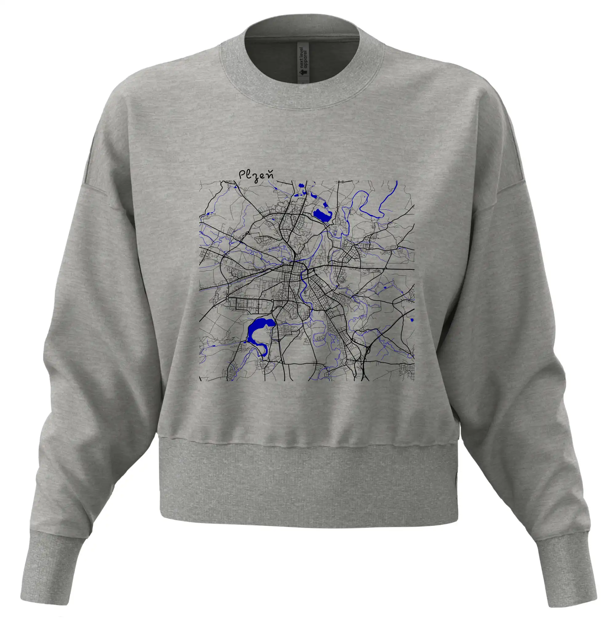 Plzeň mapa s vodními toky