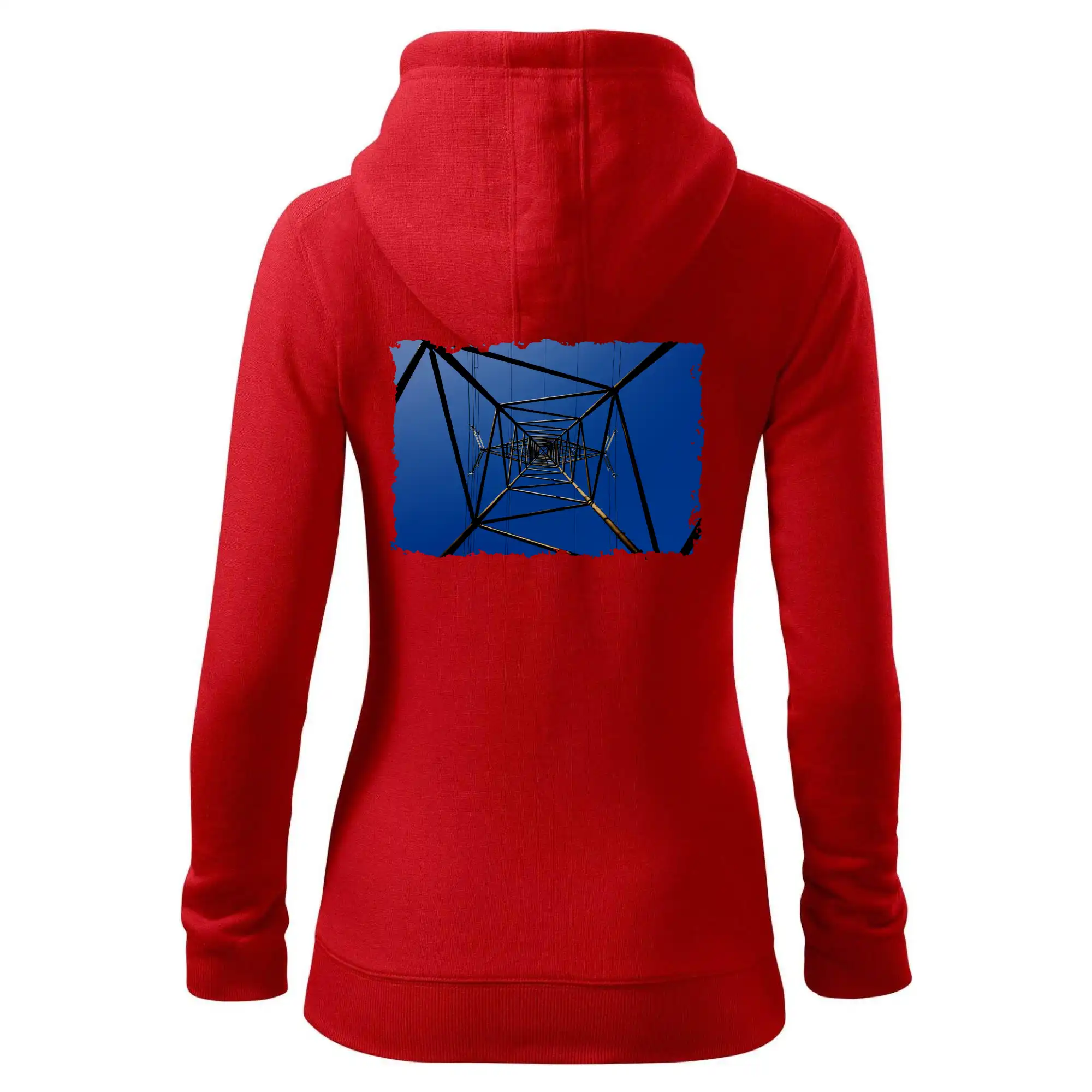 Stožár vysokého napětí zespodu