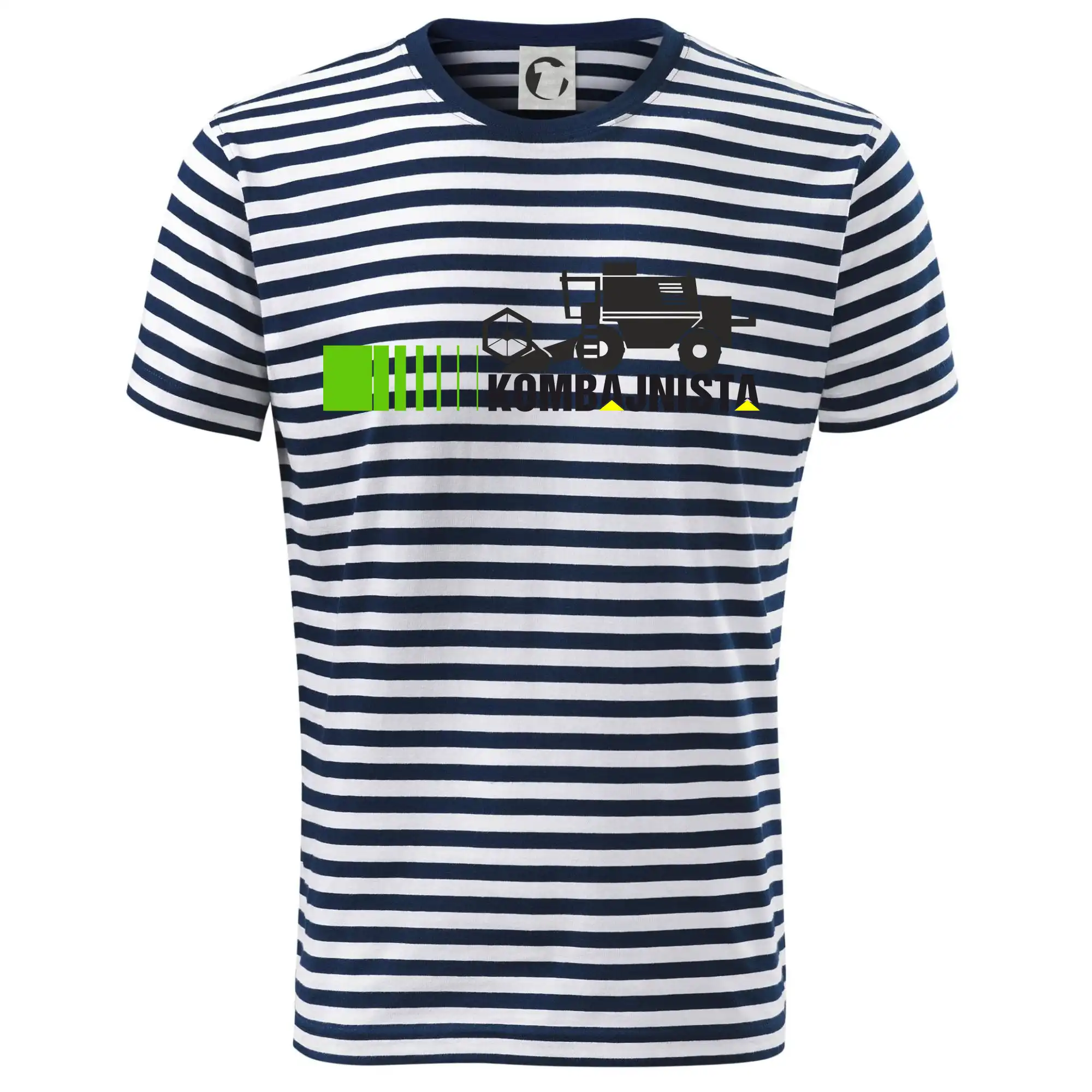 Kombajnista zelená a žlutá