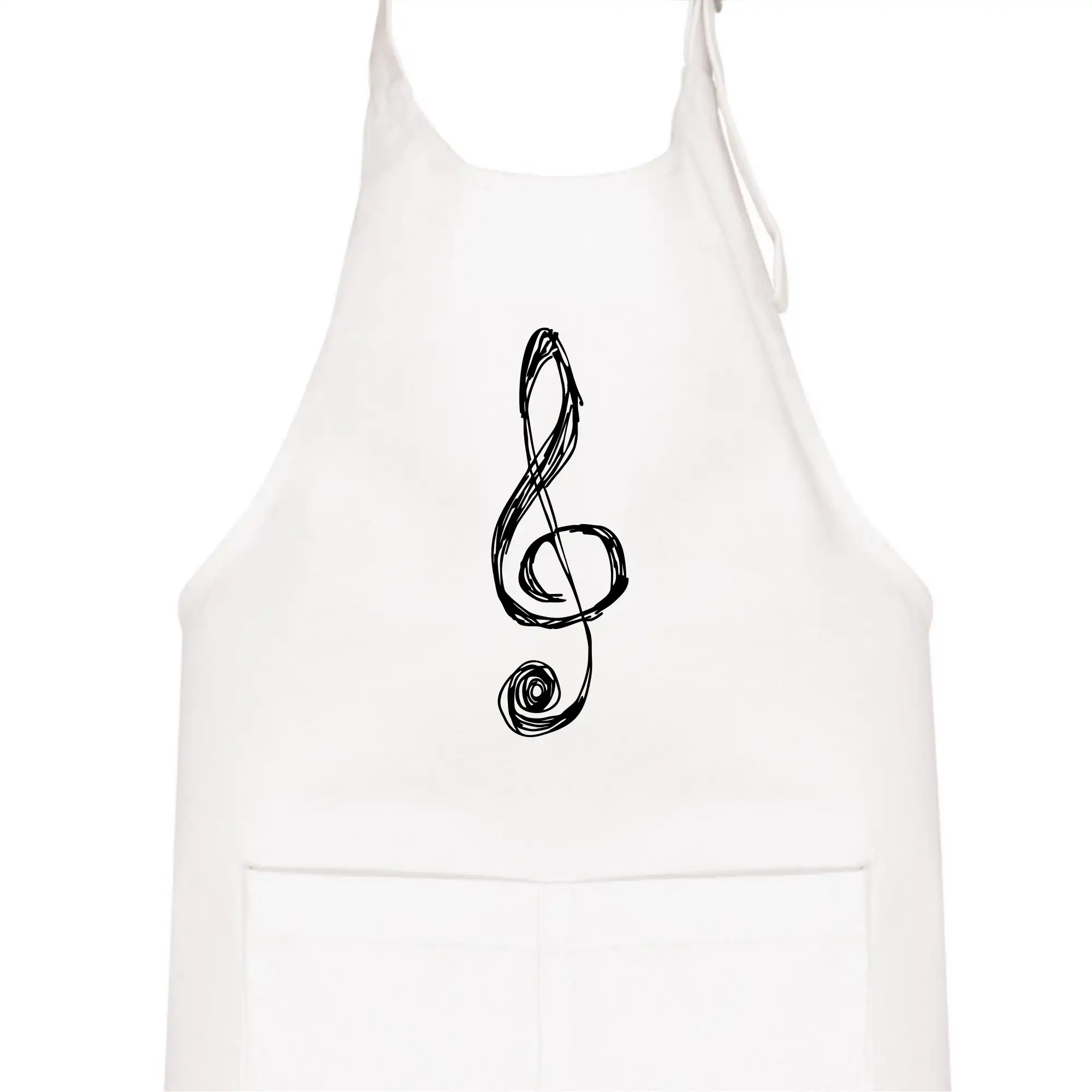 Houslový klíč kreslený