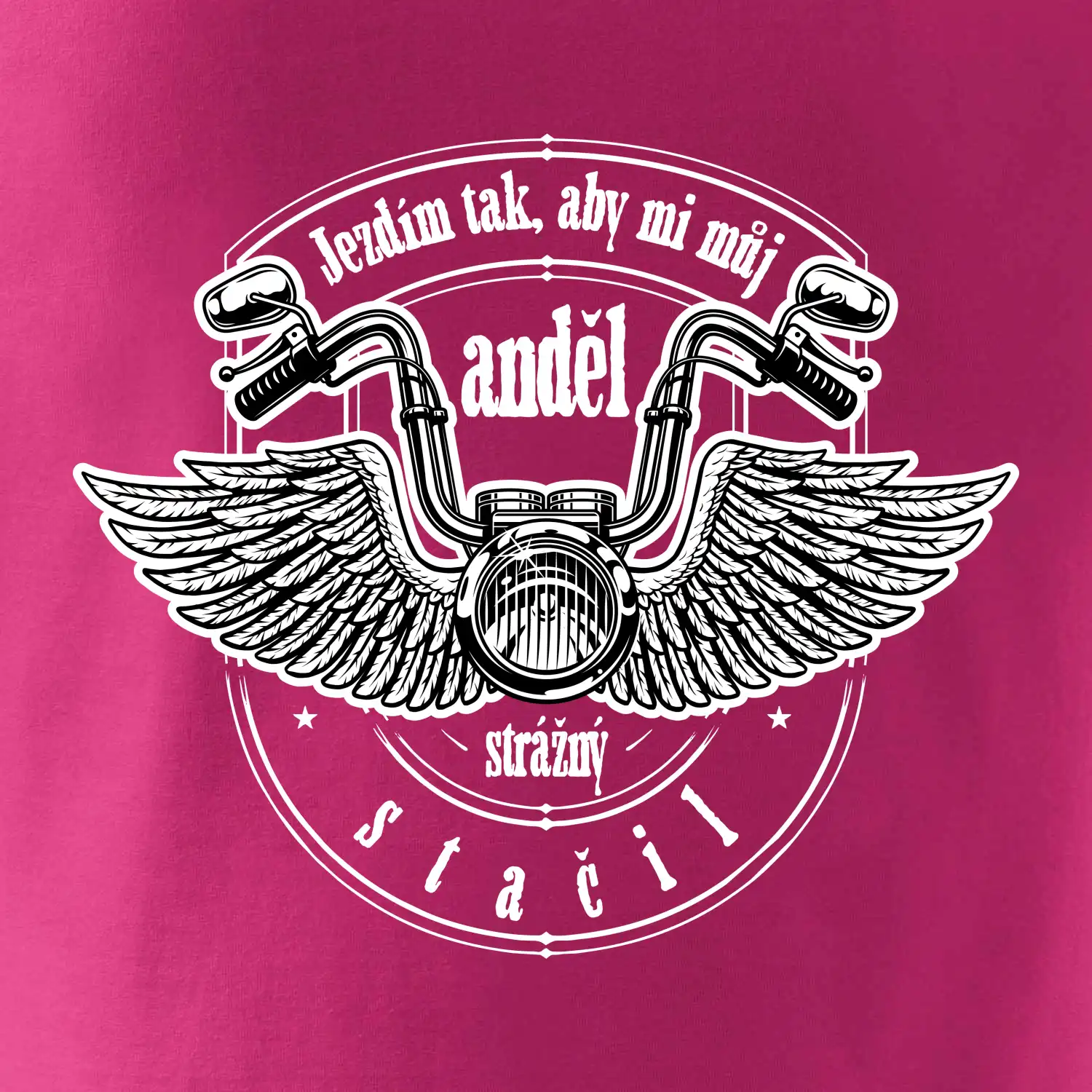 Jezdím tak rychle, aby mi můj anděl strážný stačil