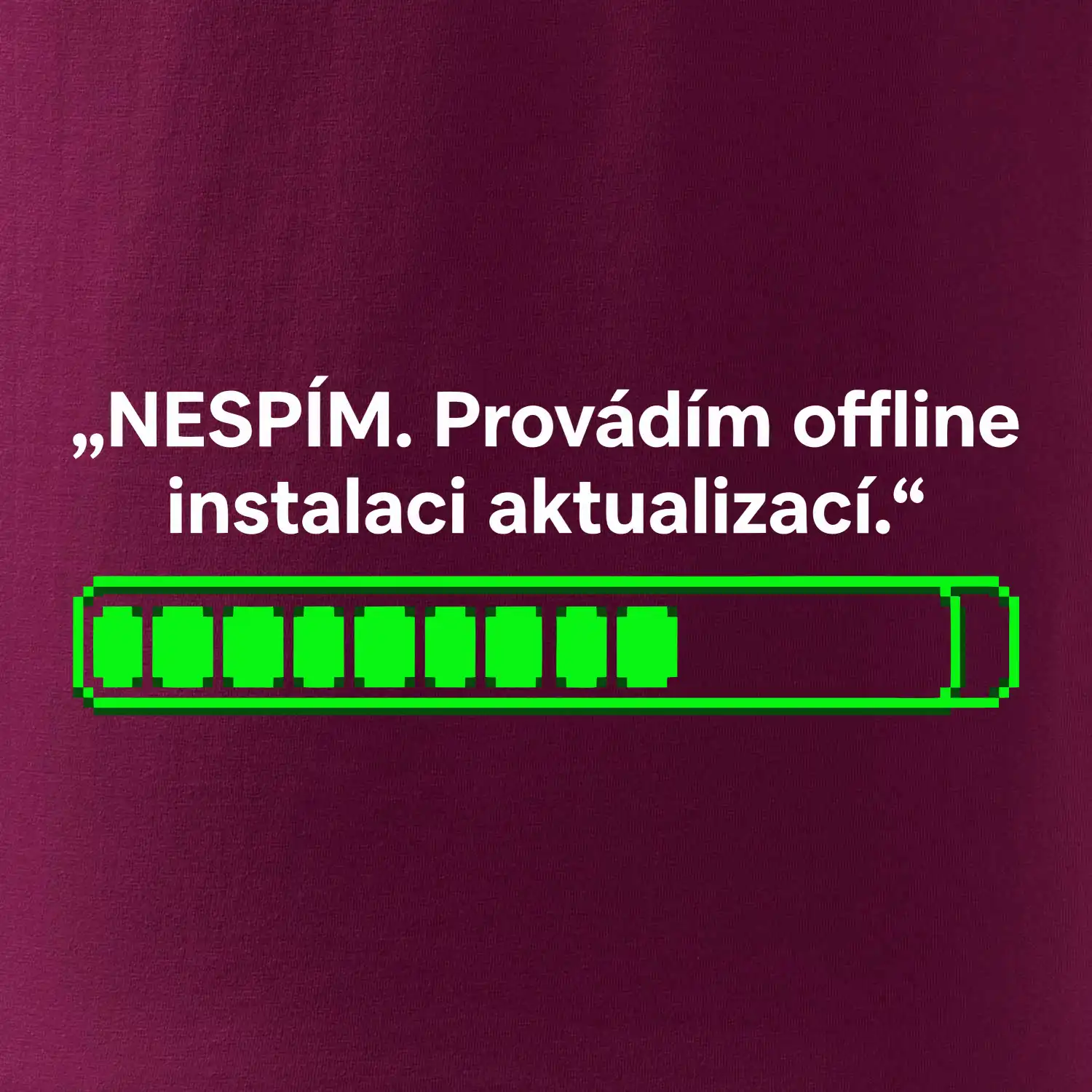NESPÍM. Provádím offline instalaci aktualizací