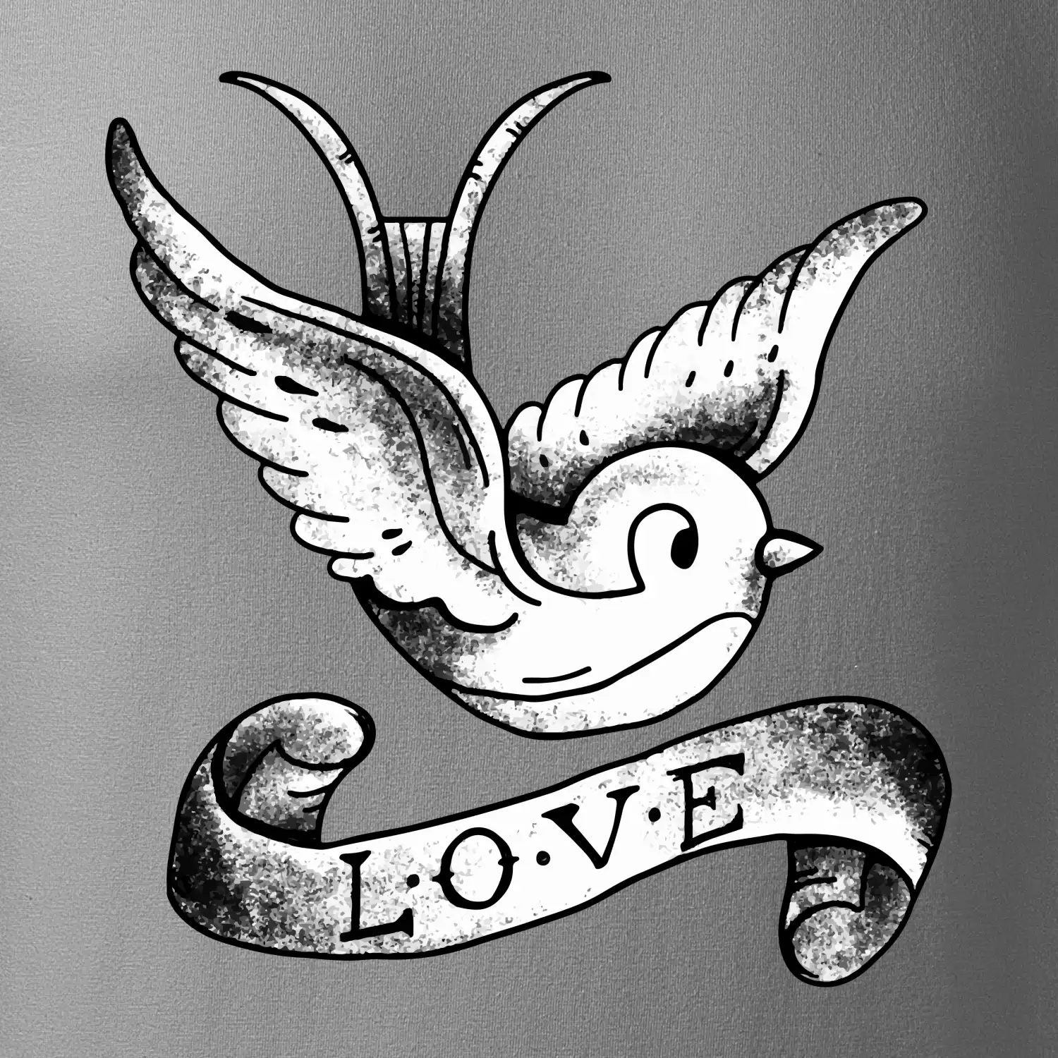 Love holubice - kreslená