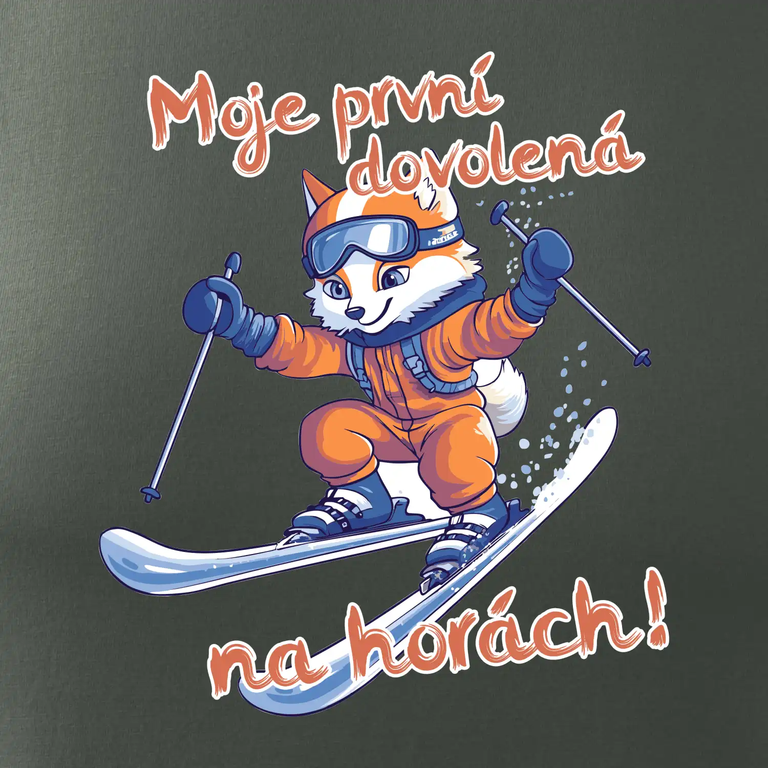 Moje první dovolená na horách oranžová liška