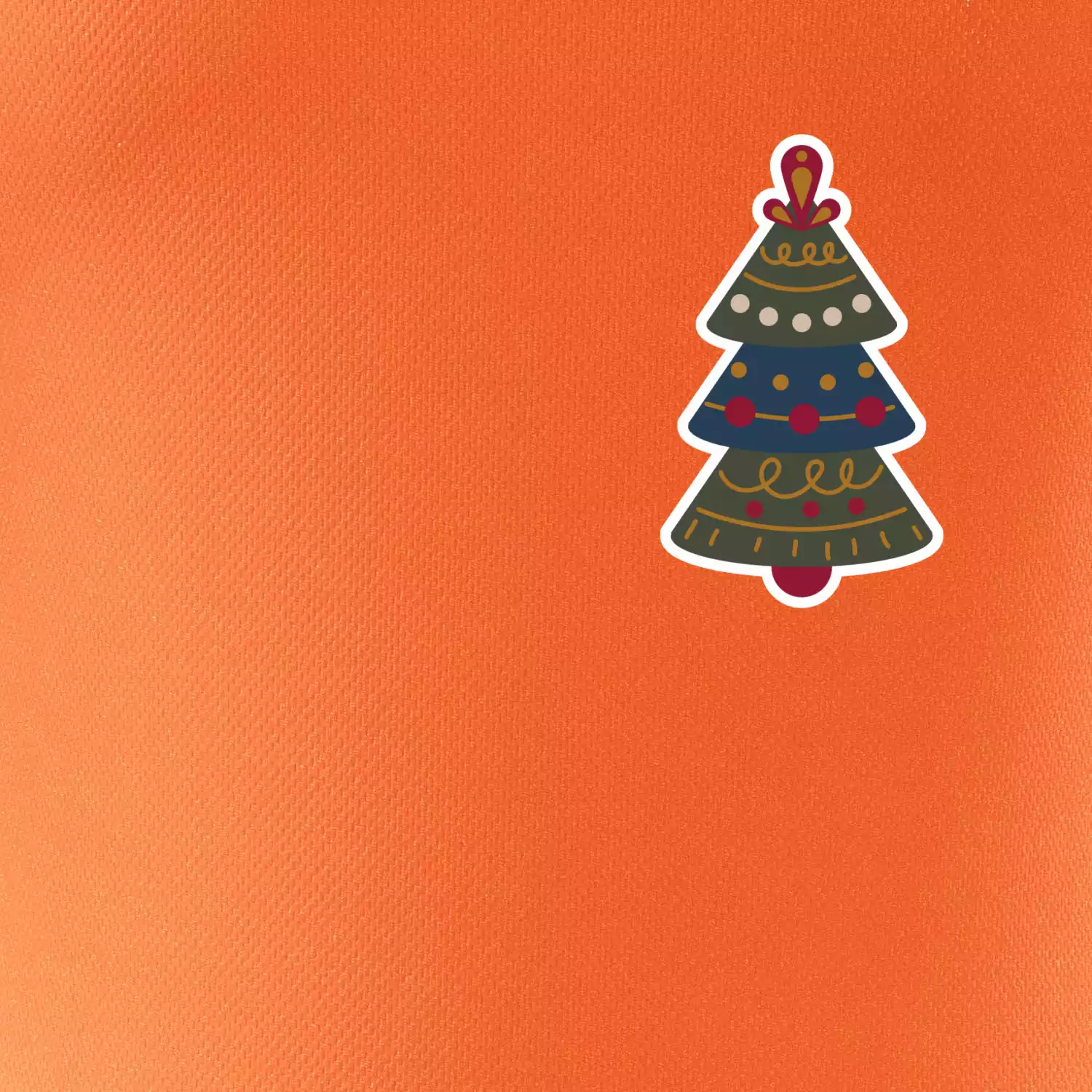 Folklor na prsu vánoční stromek