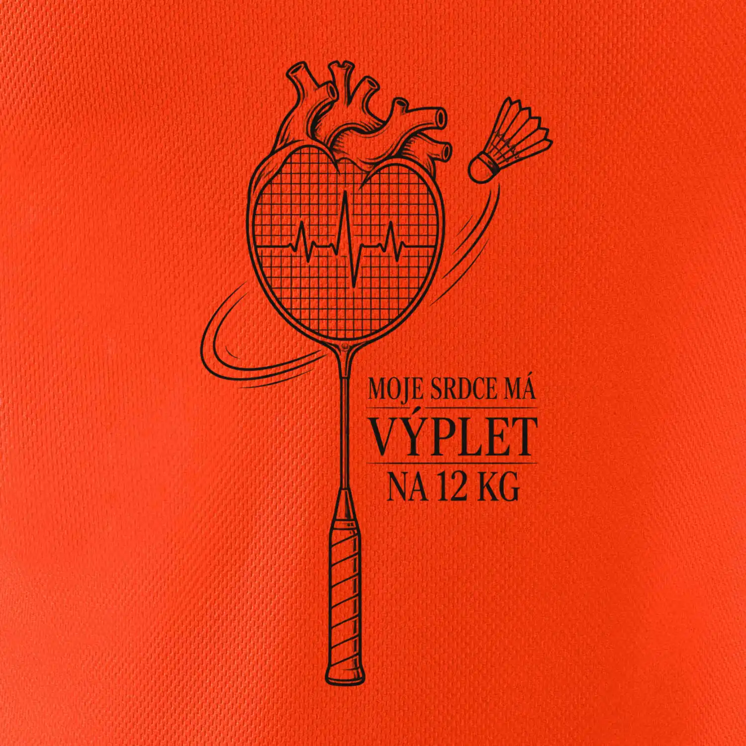 Badminton srdce s výpletem