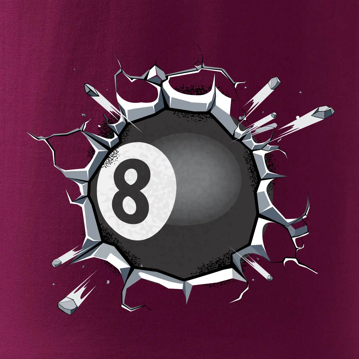 Kulečníková koule v triku