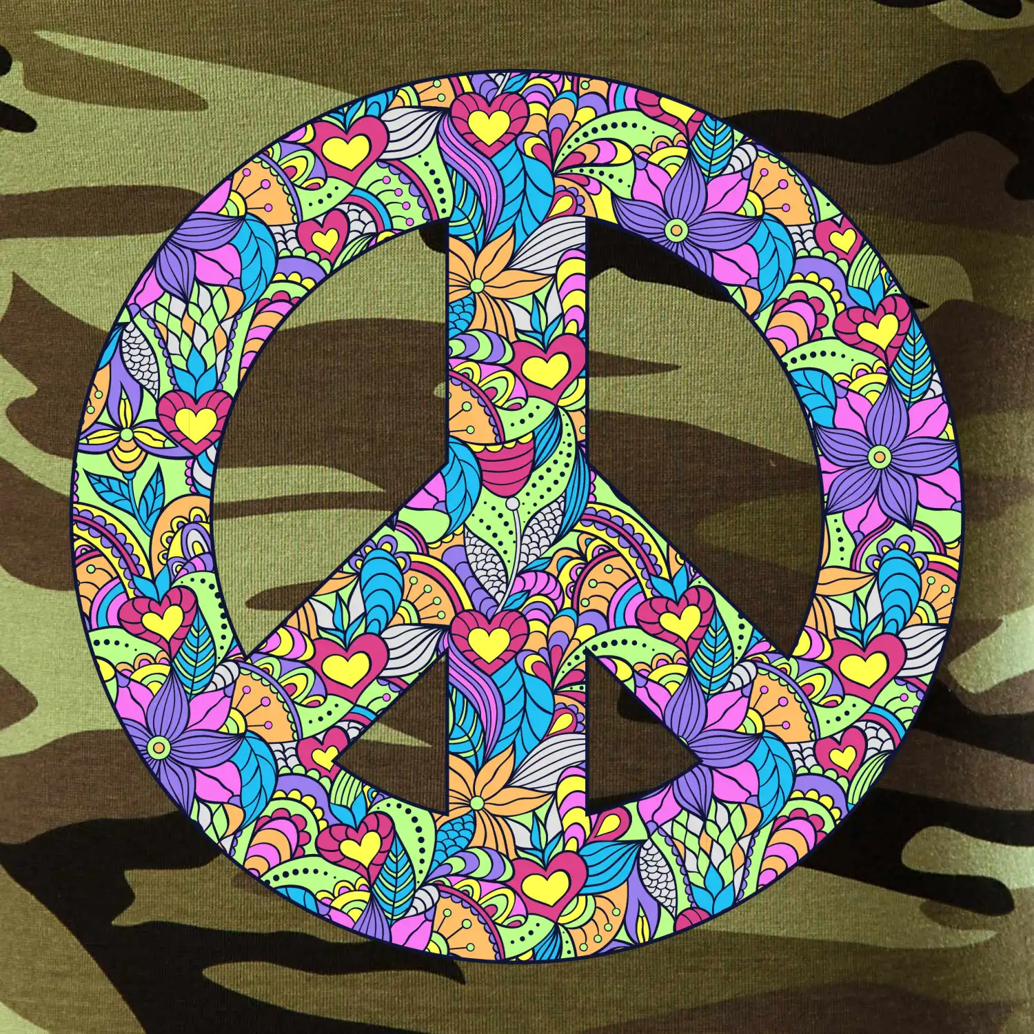 Peace symbol mandela