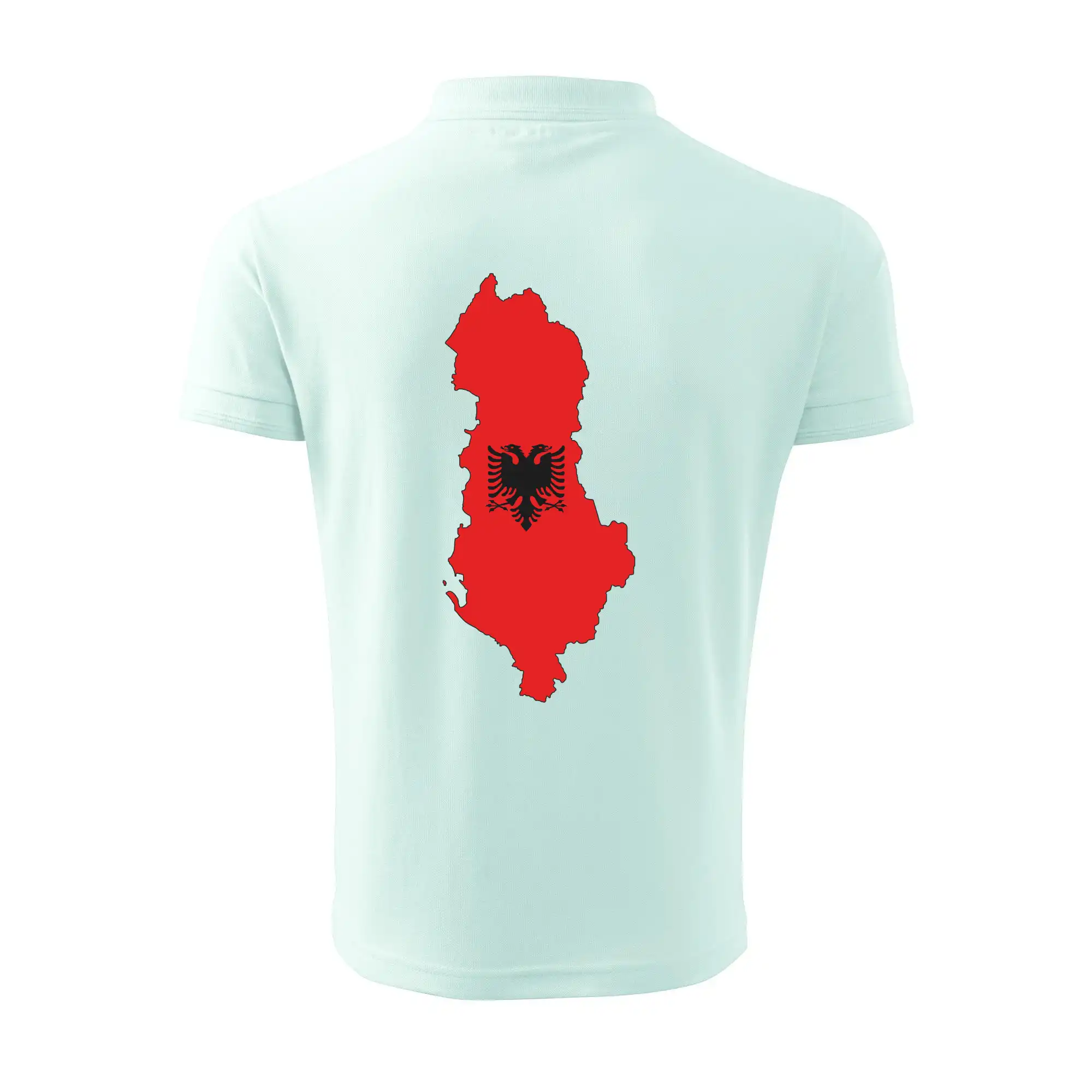 Albánie mapa a znak