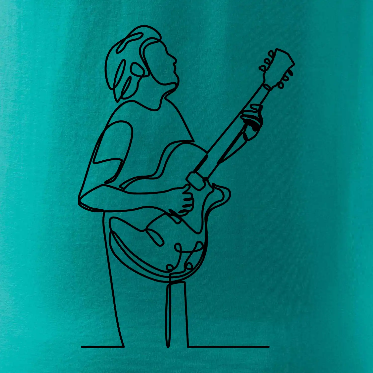 Kytarista jedním tahem