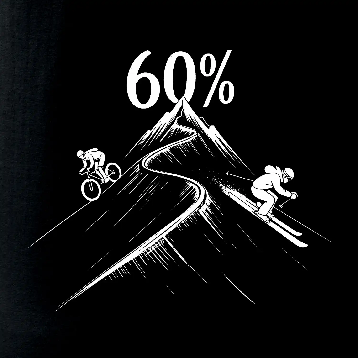 Narozeniny cyklista a lyžař 60