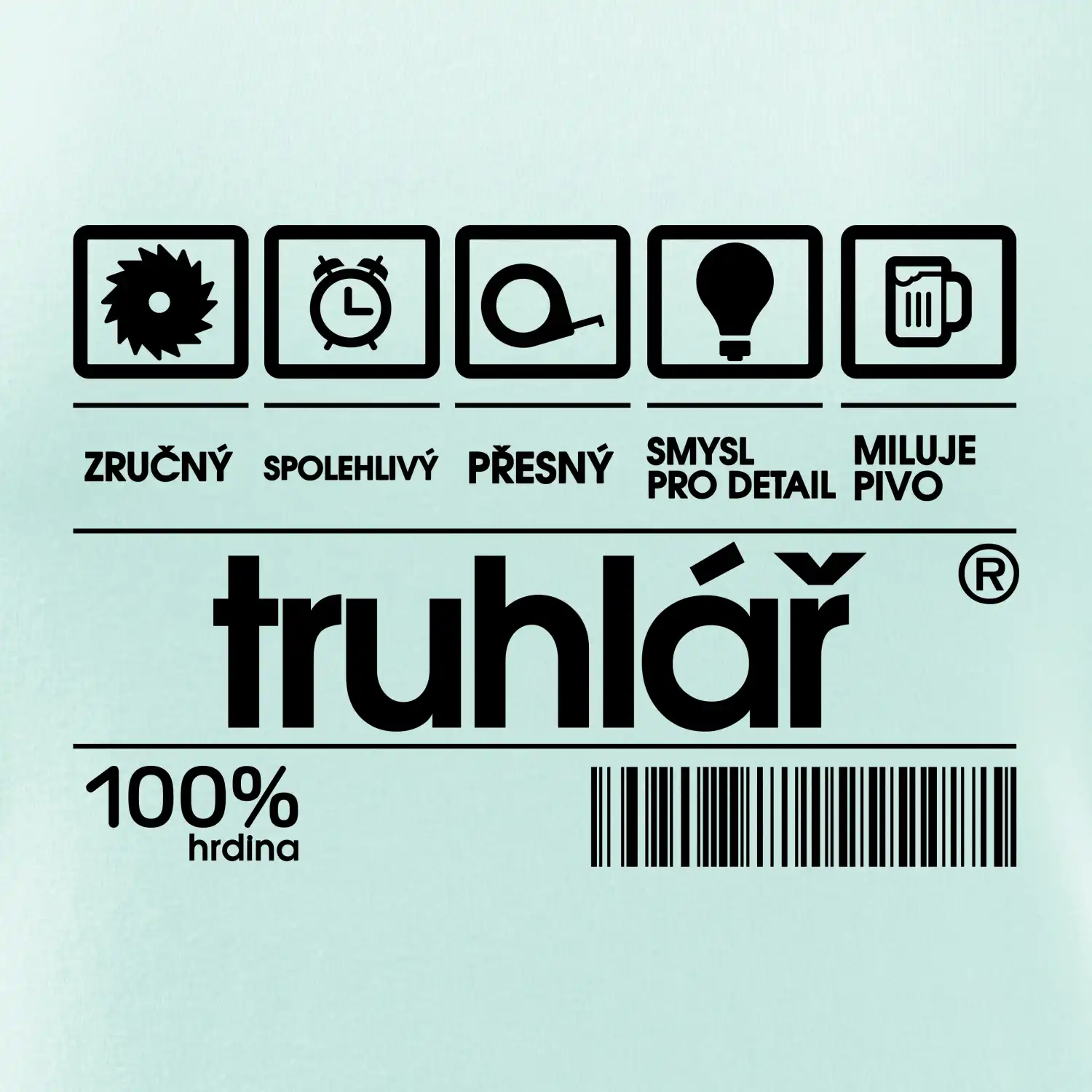 Čárový kód truhlář