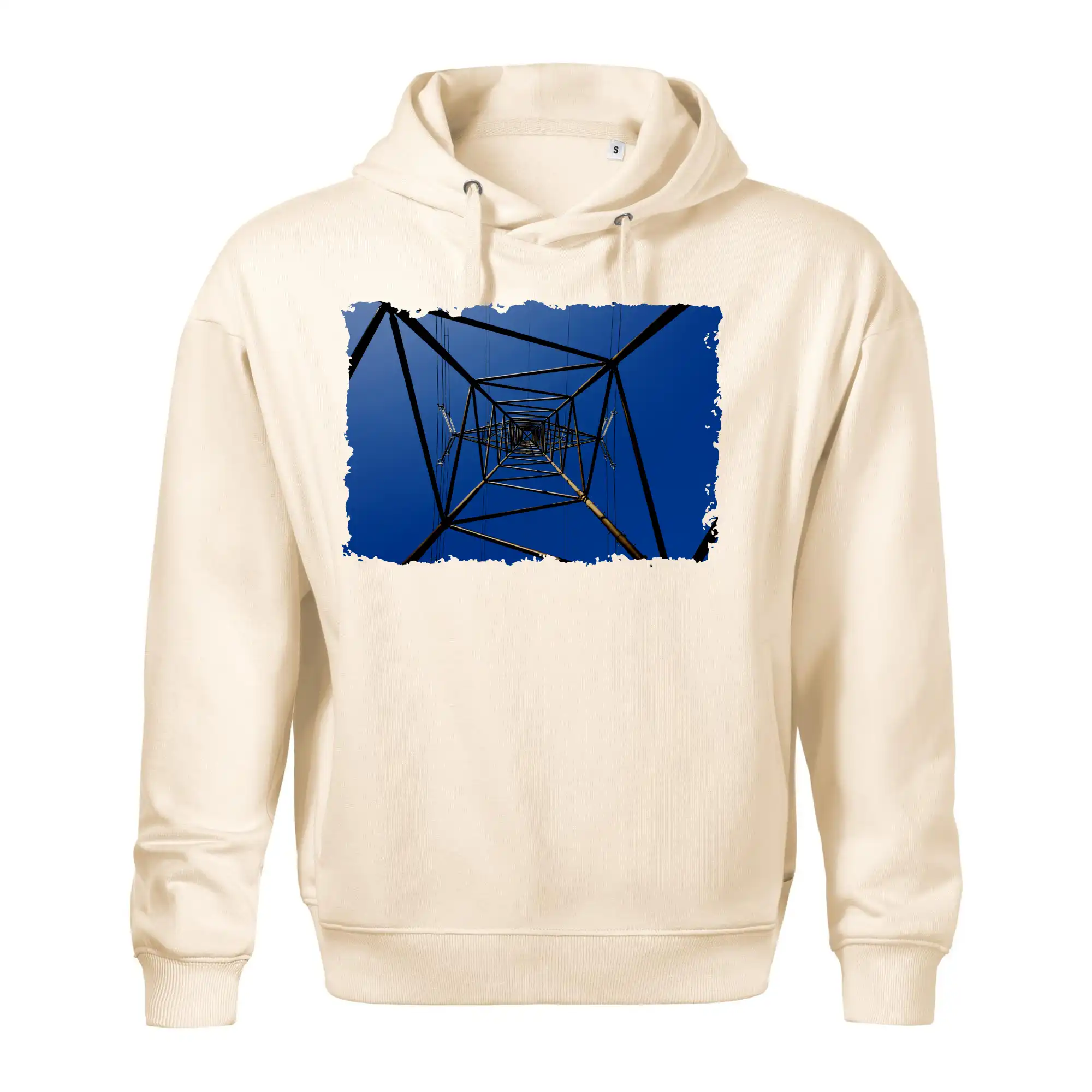 Stožár vysokého napětí zespodu