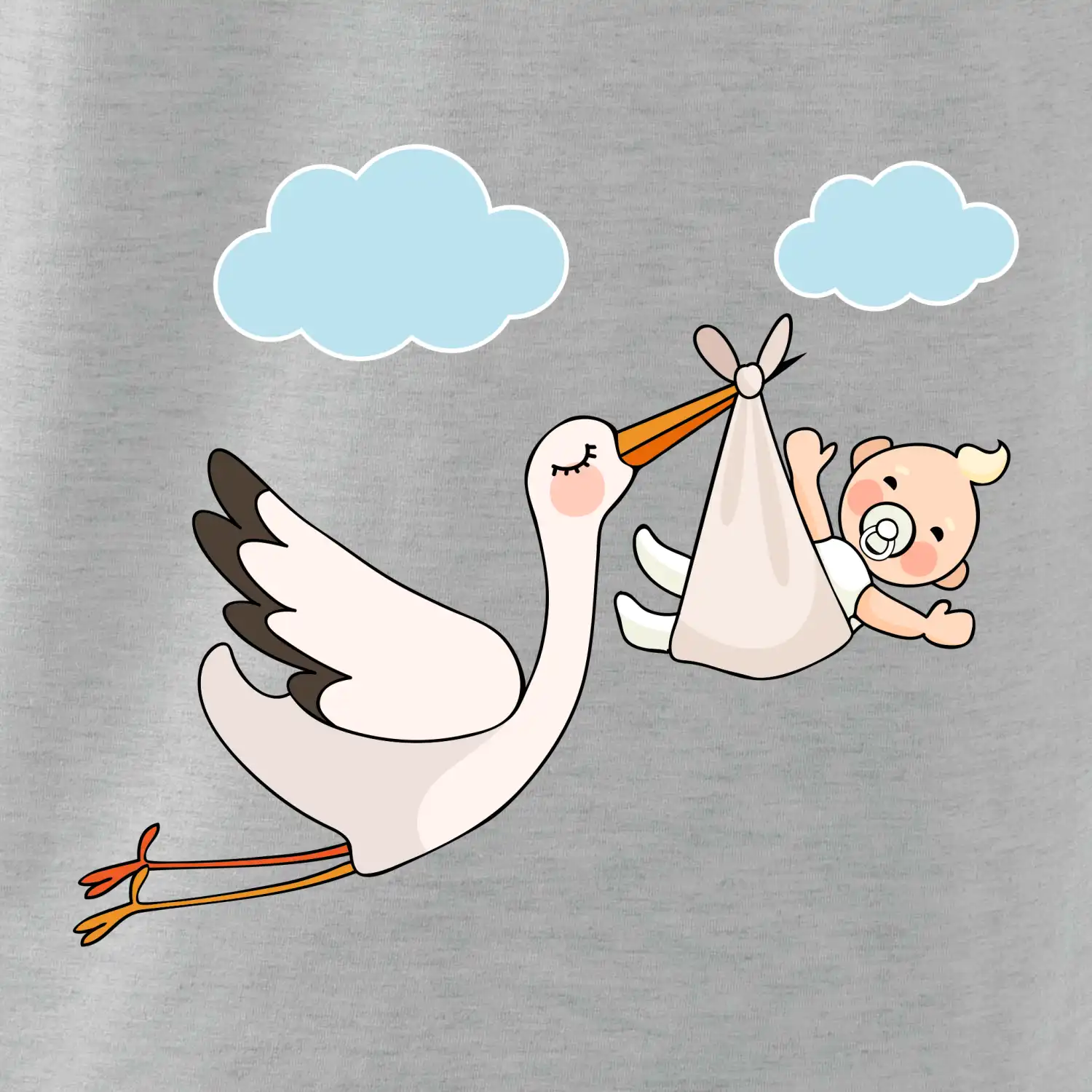 Čáp čekáme miminko - neutrální