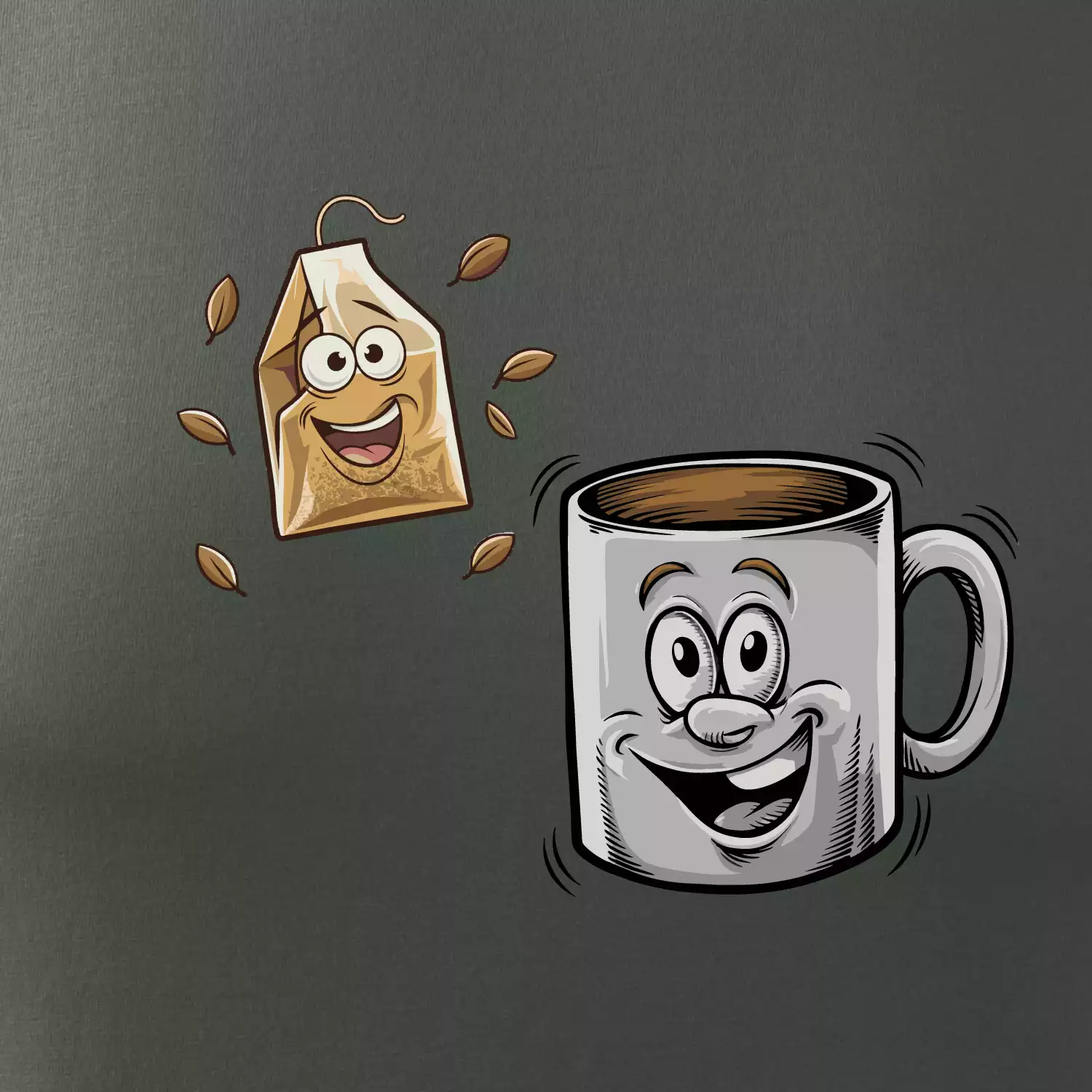 Parové triko - Hrnek a čaj