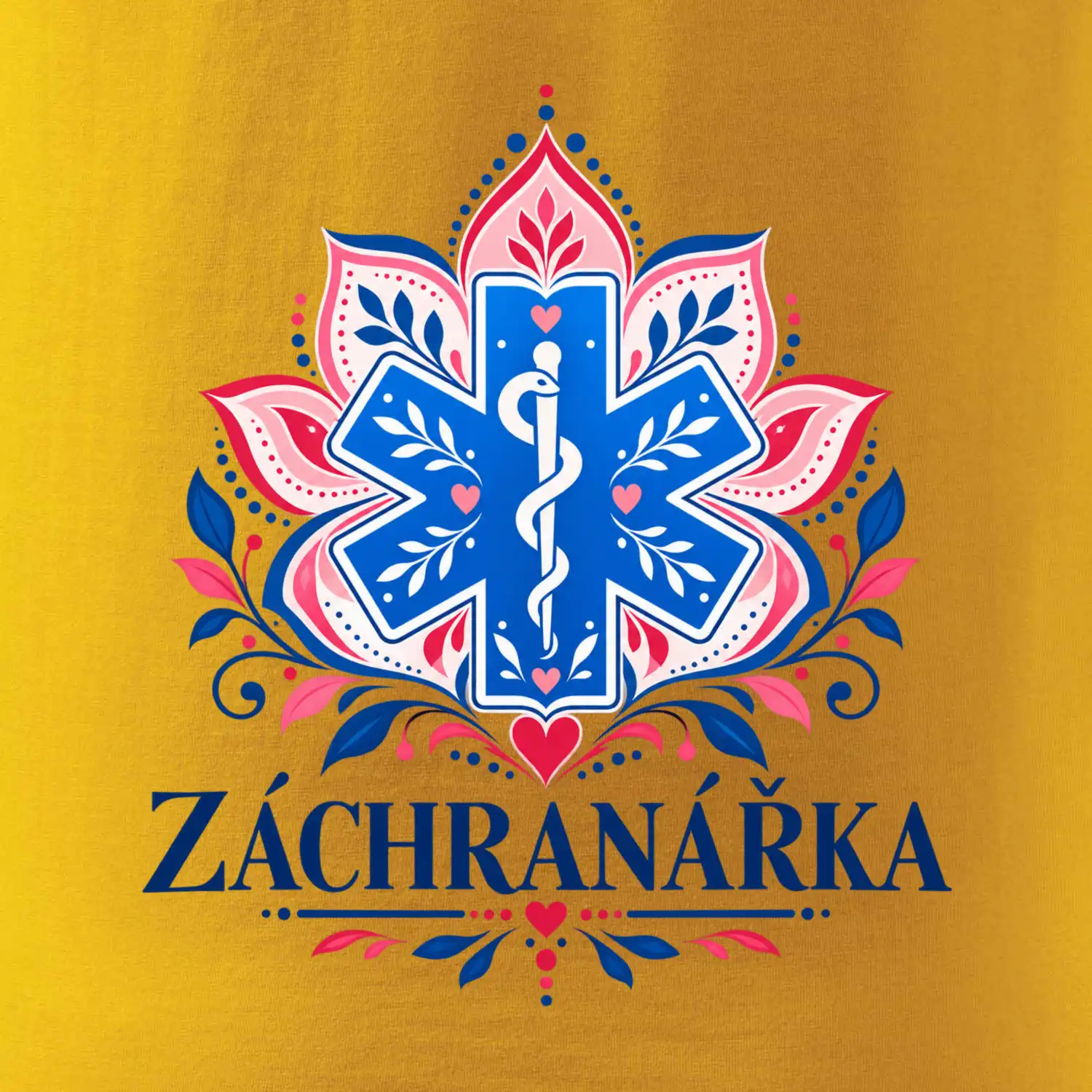 Záchranářka s ornamenty