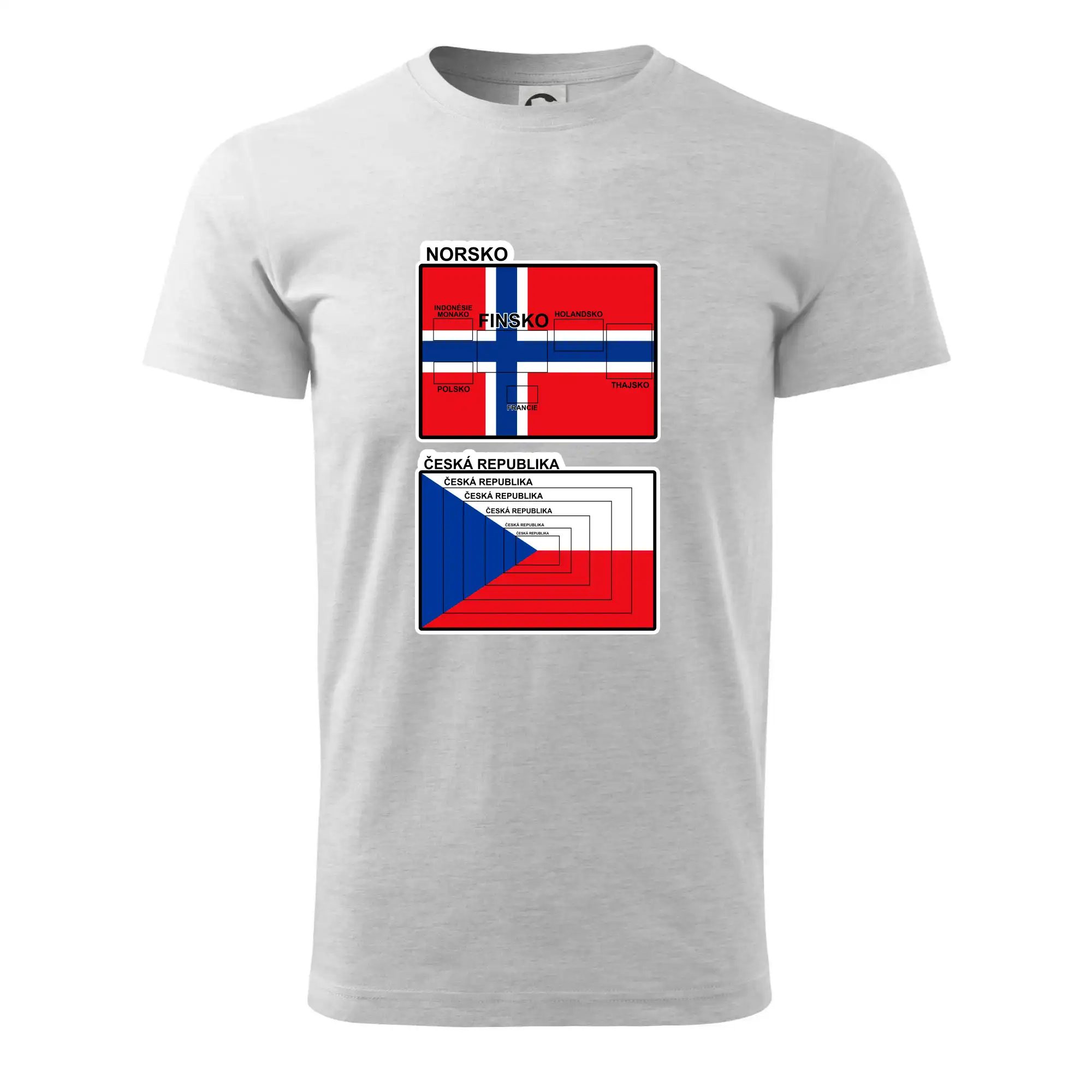 Norská a česká vlajka