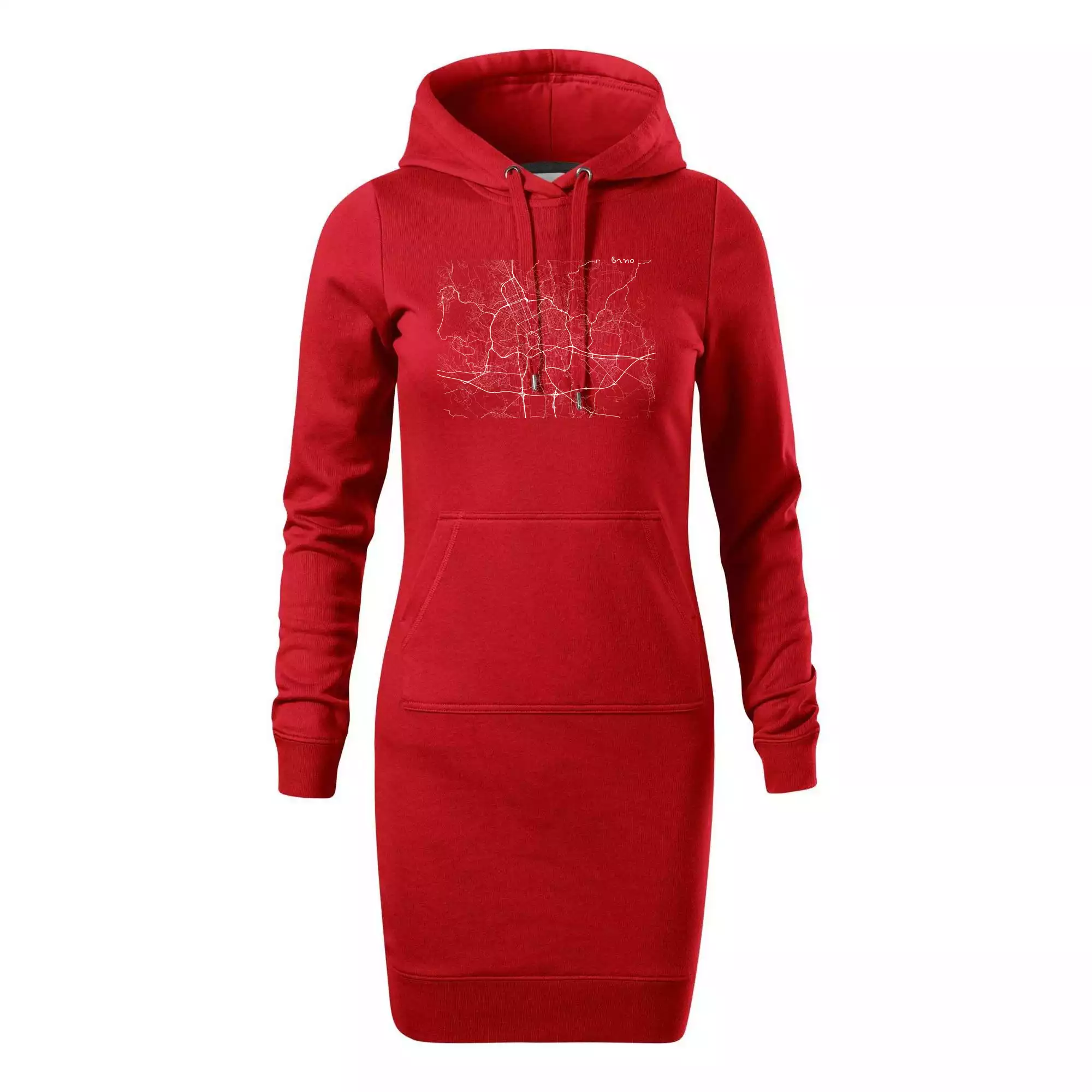 Černobílá mapa Brno