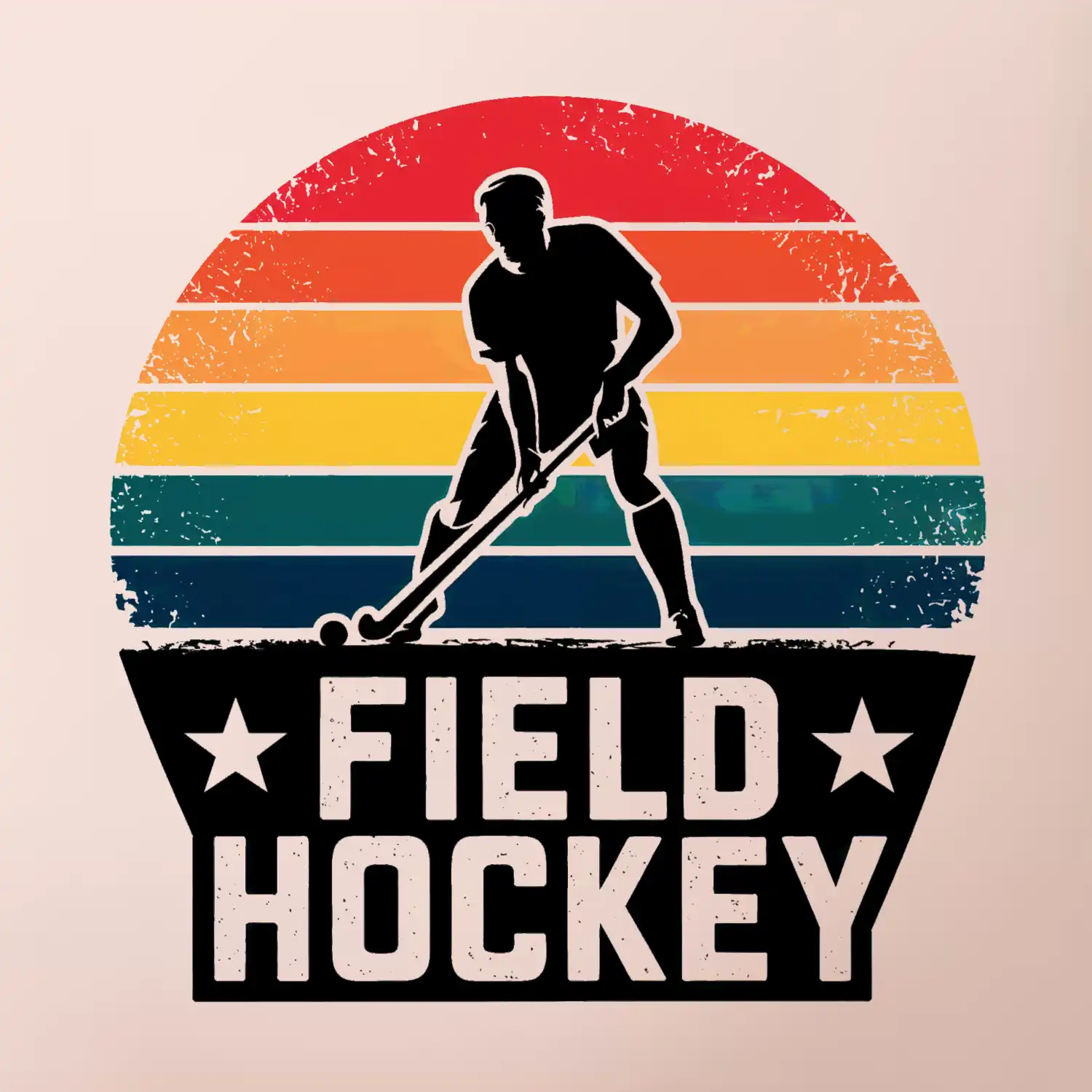 Field hockey vintage kruh