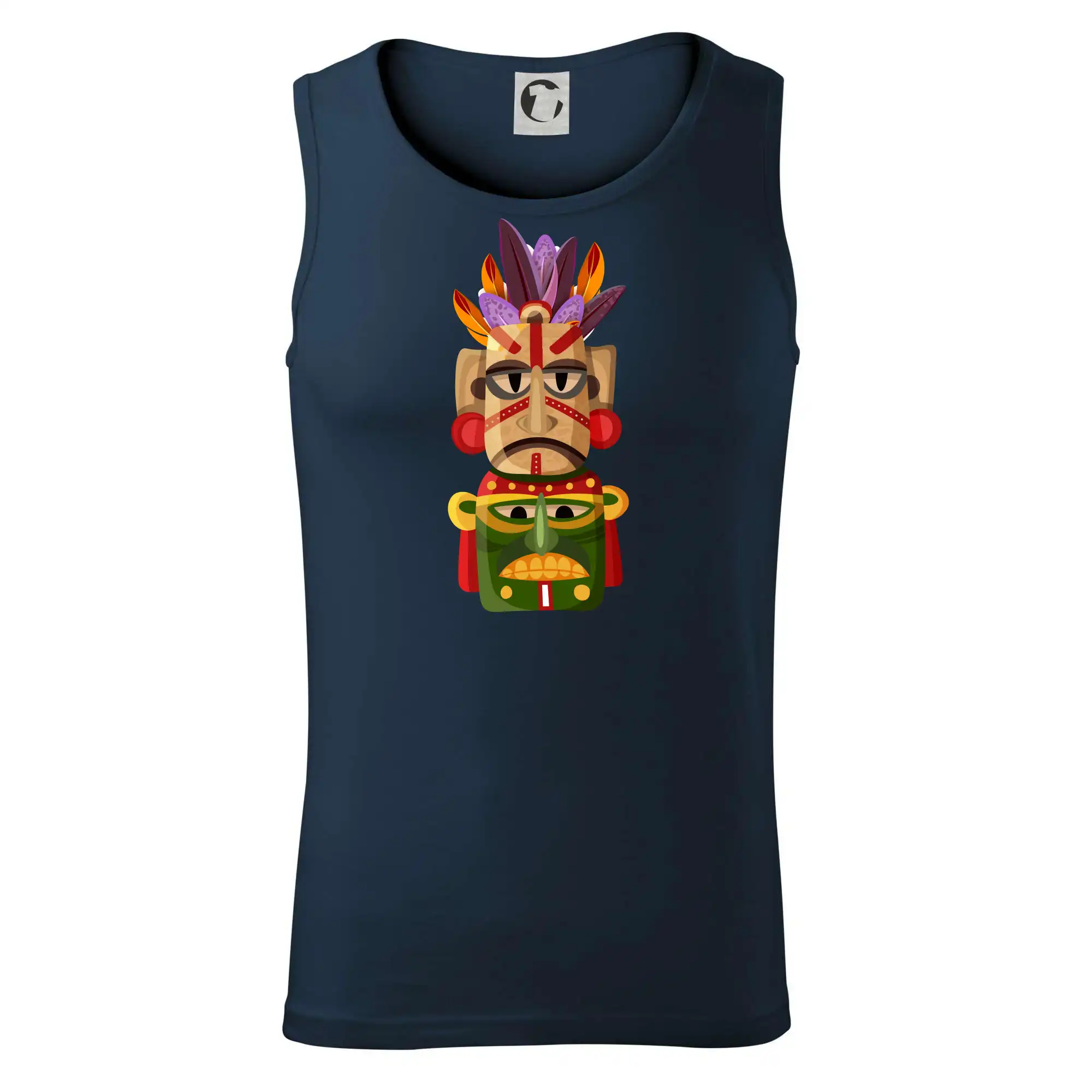 Mayové maska s peřím