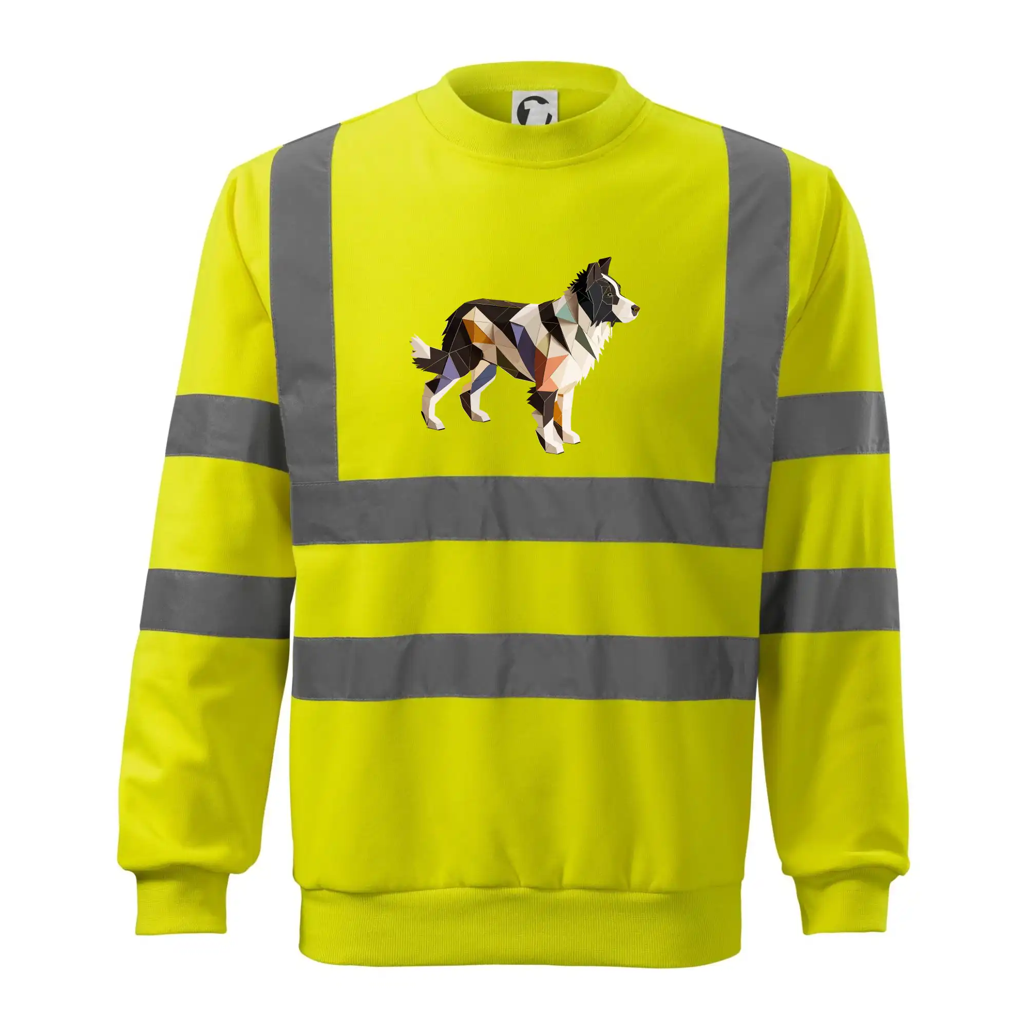 Border colie slepená z papíru