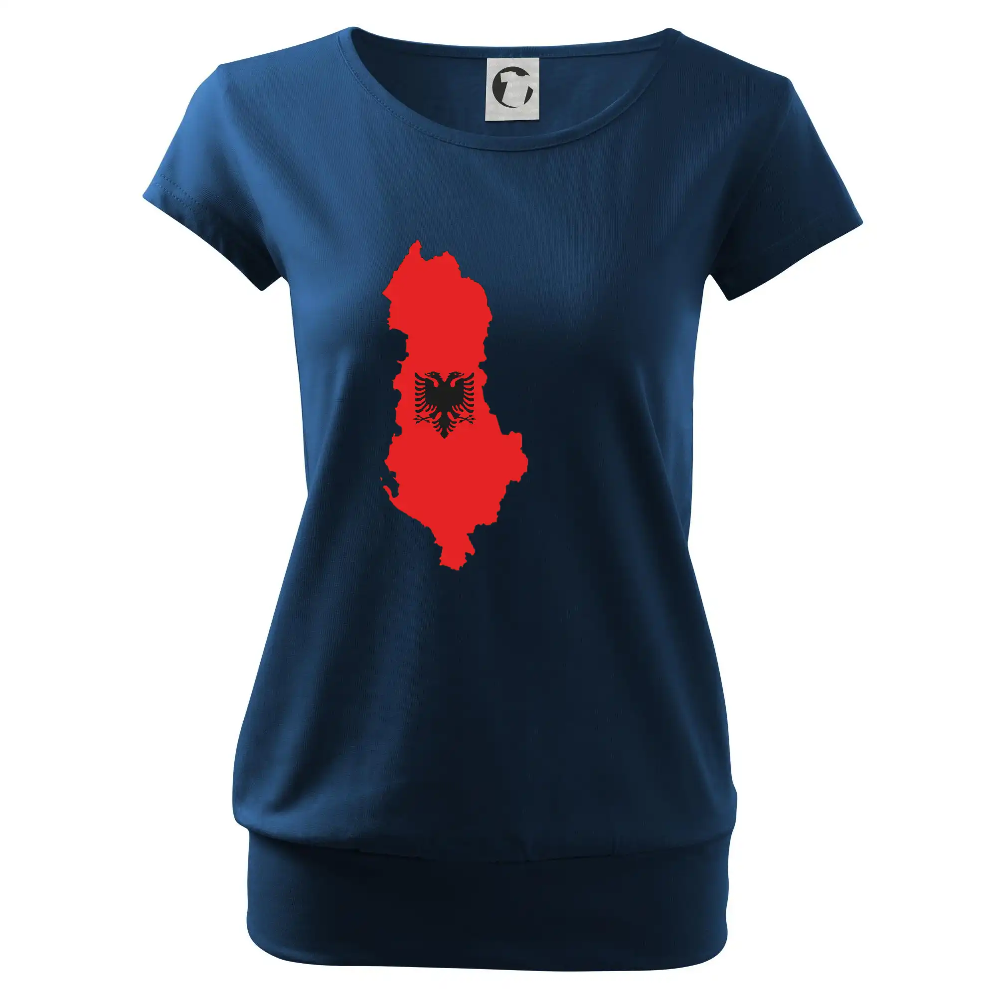 Albánie mapa a znak