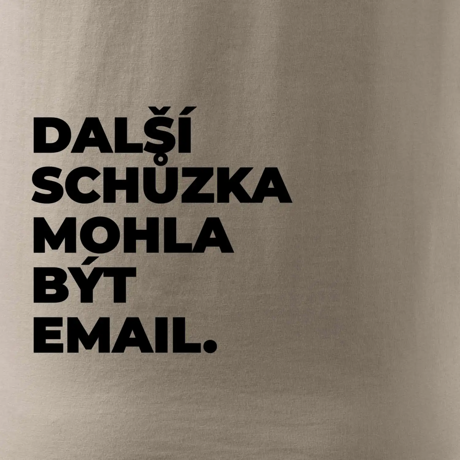 DALŠÍ SCHŮZKA MOHLA BÝT EMAIL.