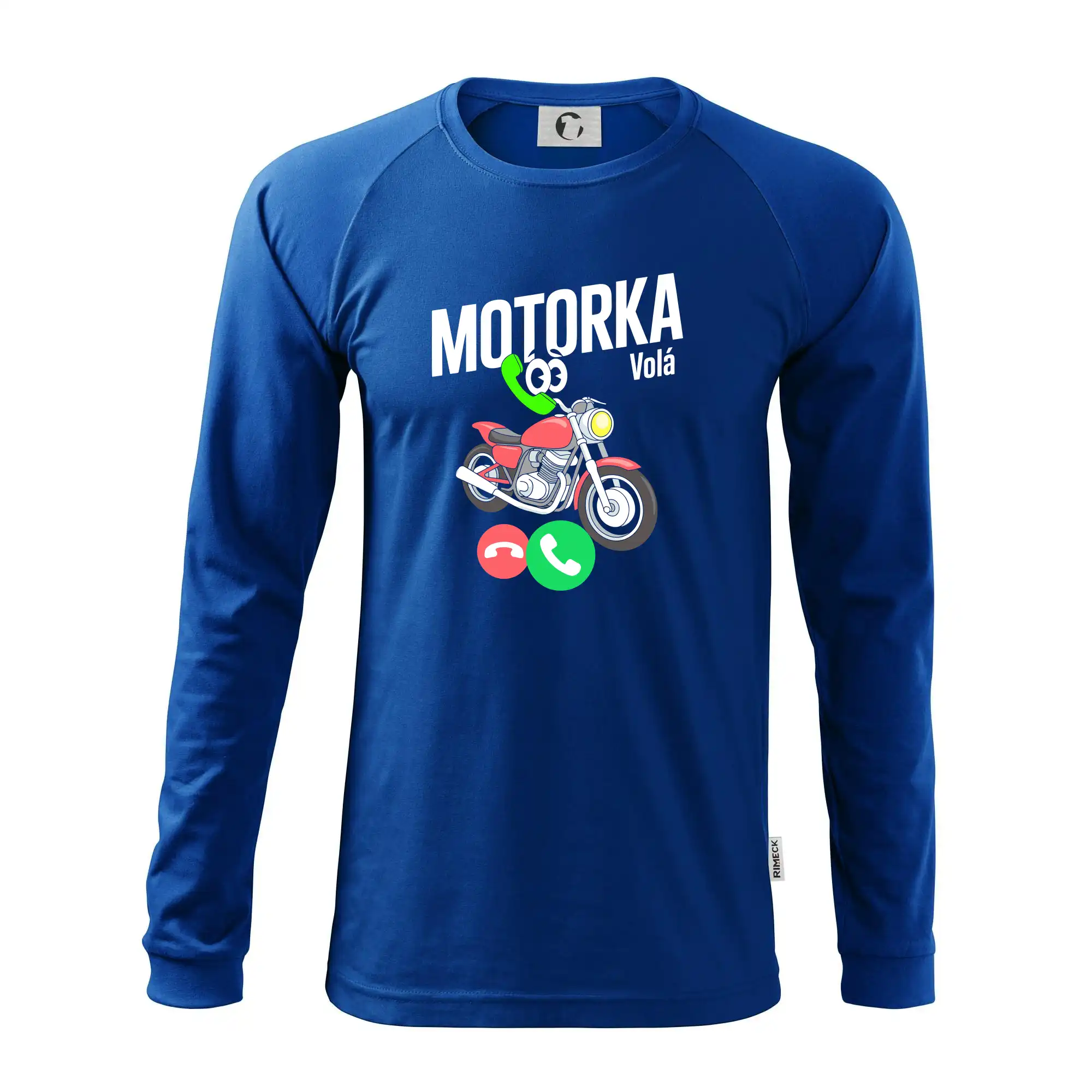 Karikatura motorka silnice volá