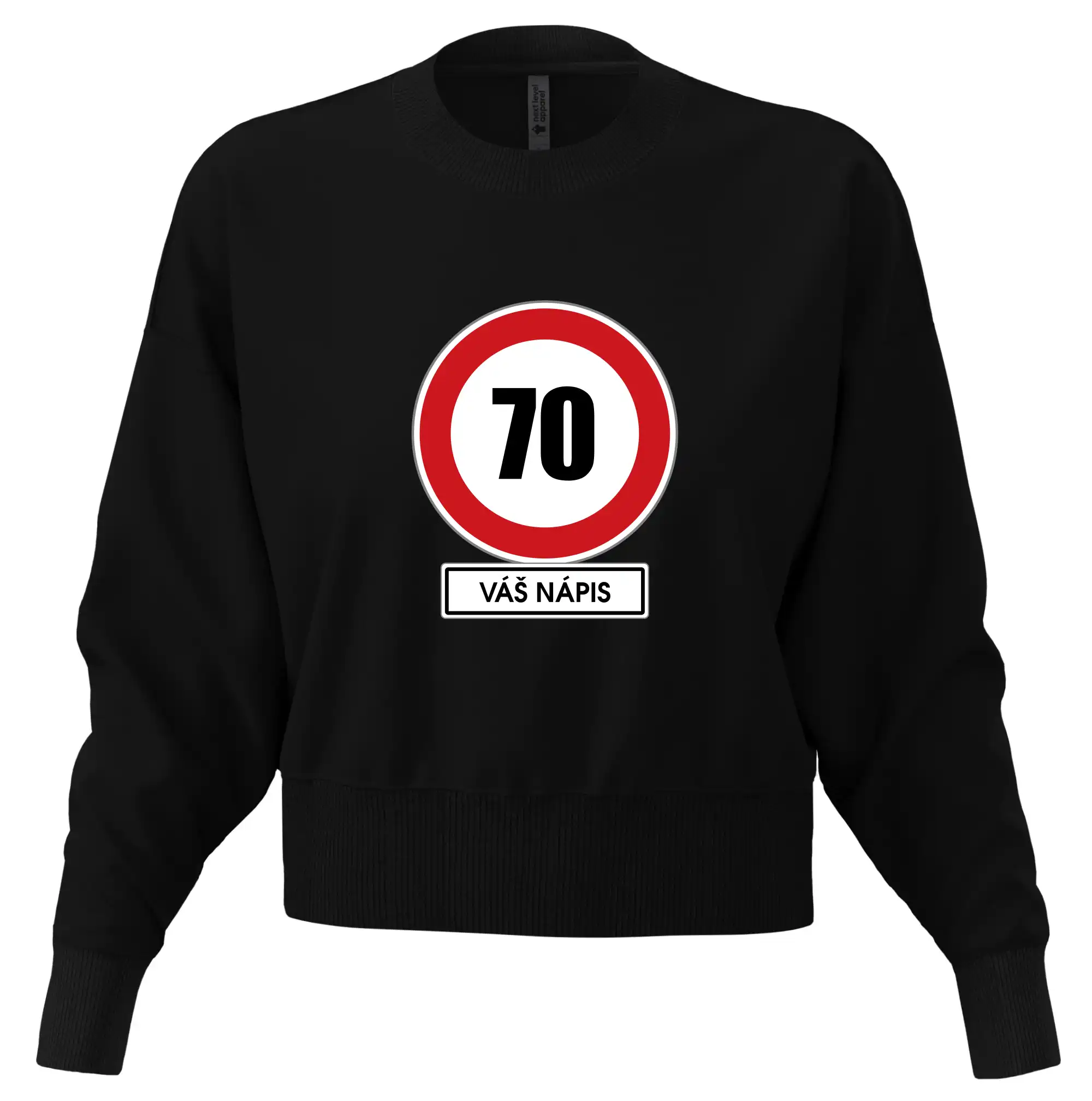 Dopravní značka - rychlost 70 - váš nápis