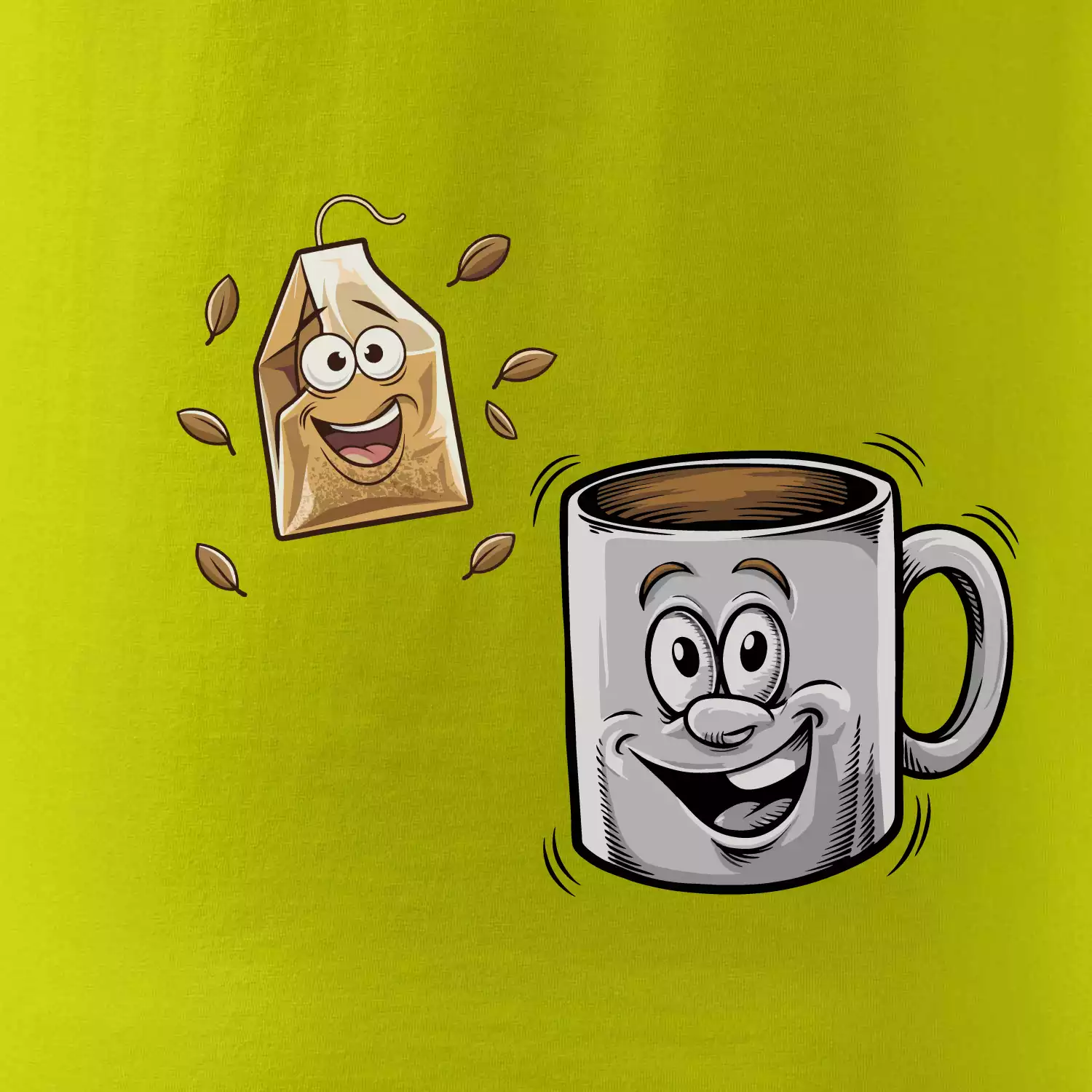 Parové triko - Hrnek a čaj