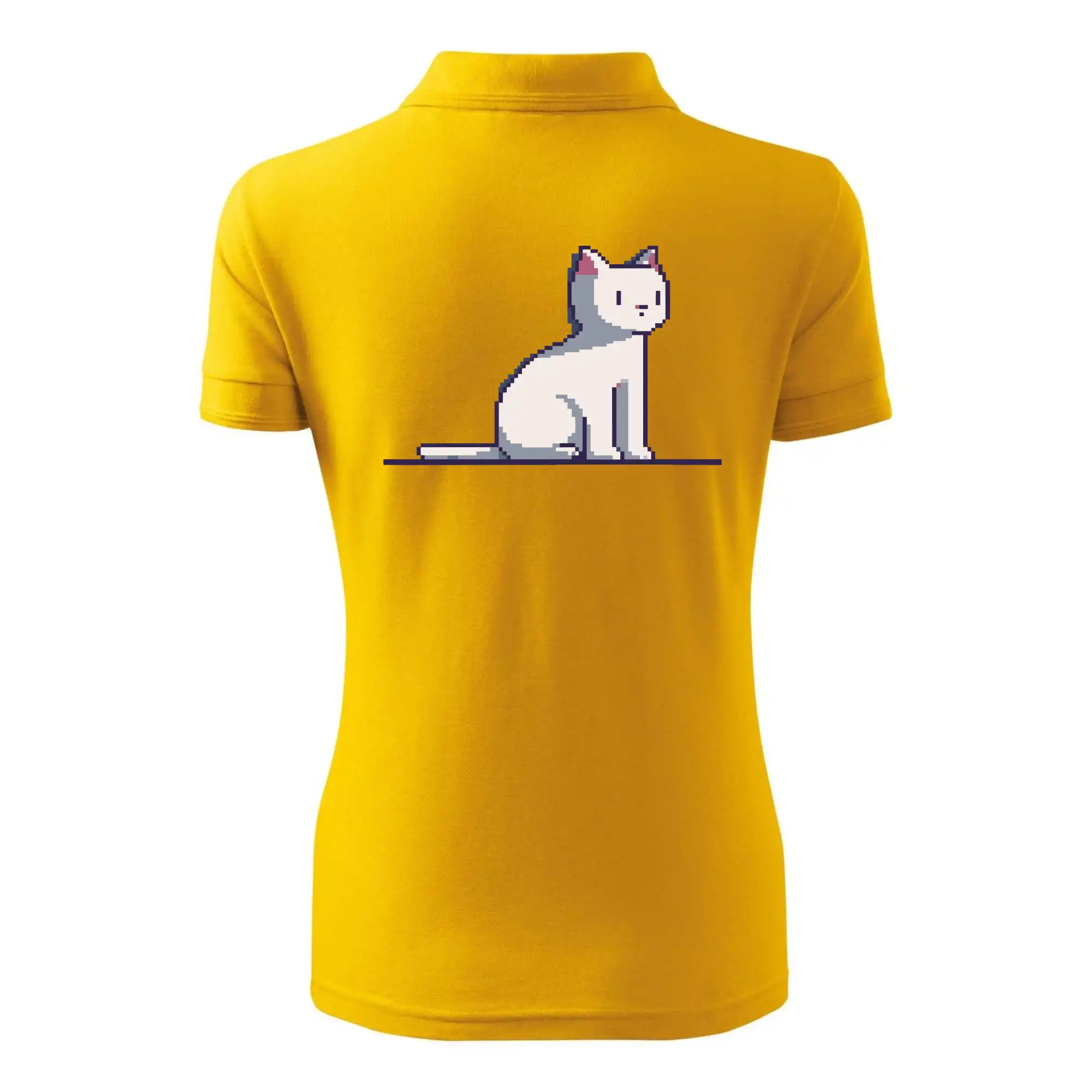 Kočka bílá pixel