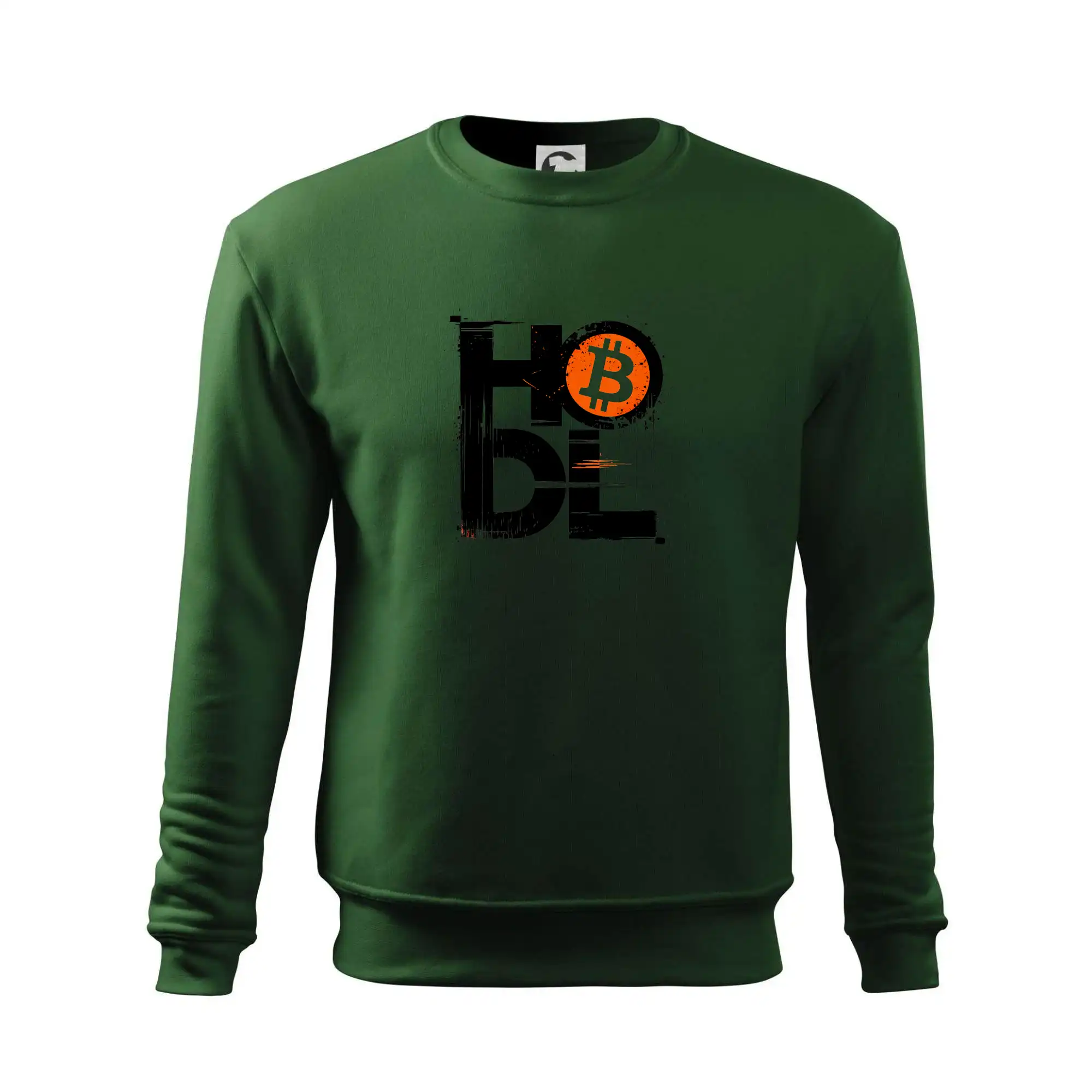 Hodl velký nápis a logo BTC