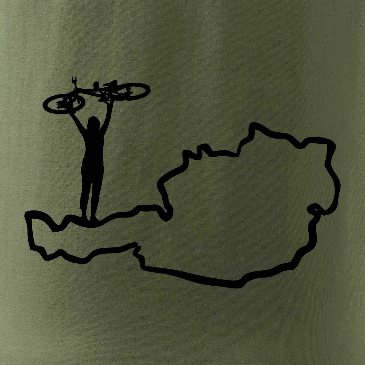 Cyklistka - Mapa Rakouska