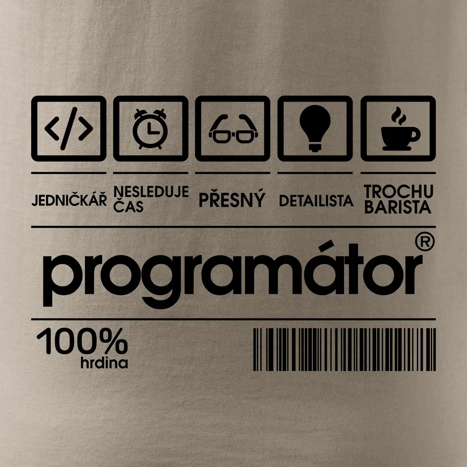 Čárový kód - programátor