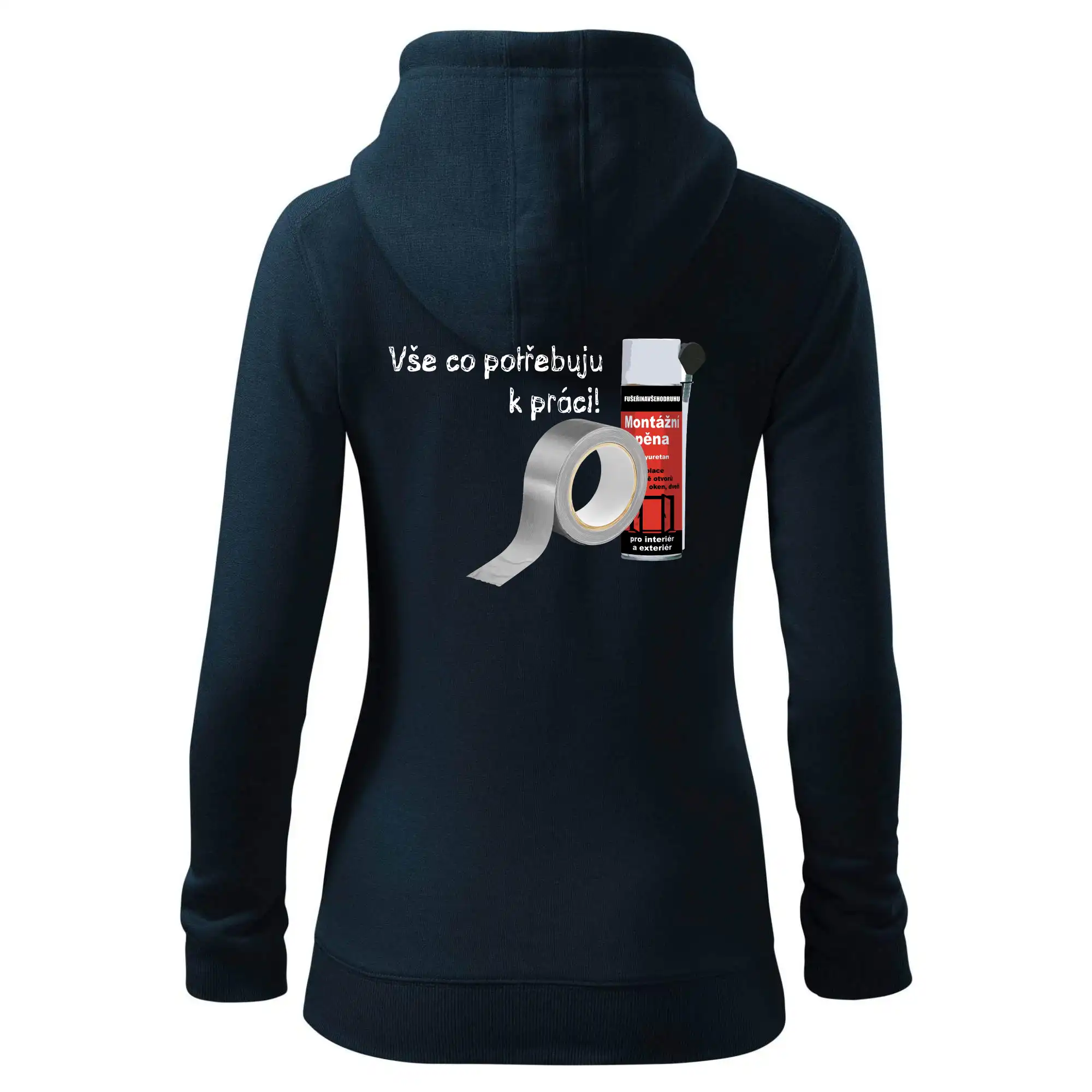 Pěna  a páska - vše co potřebuji k práci