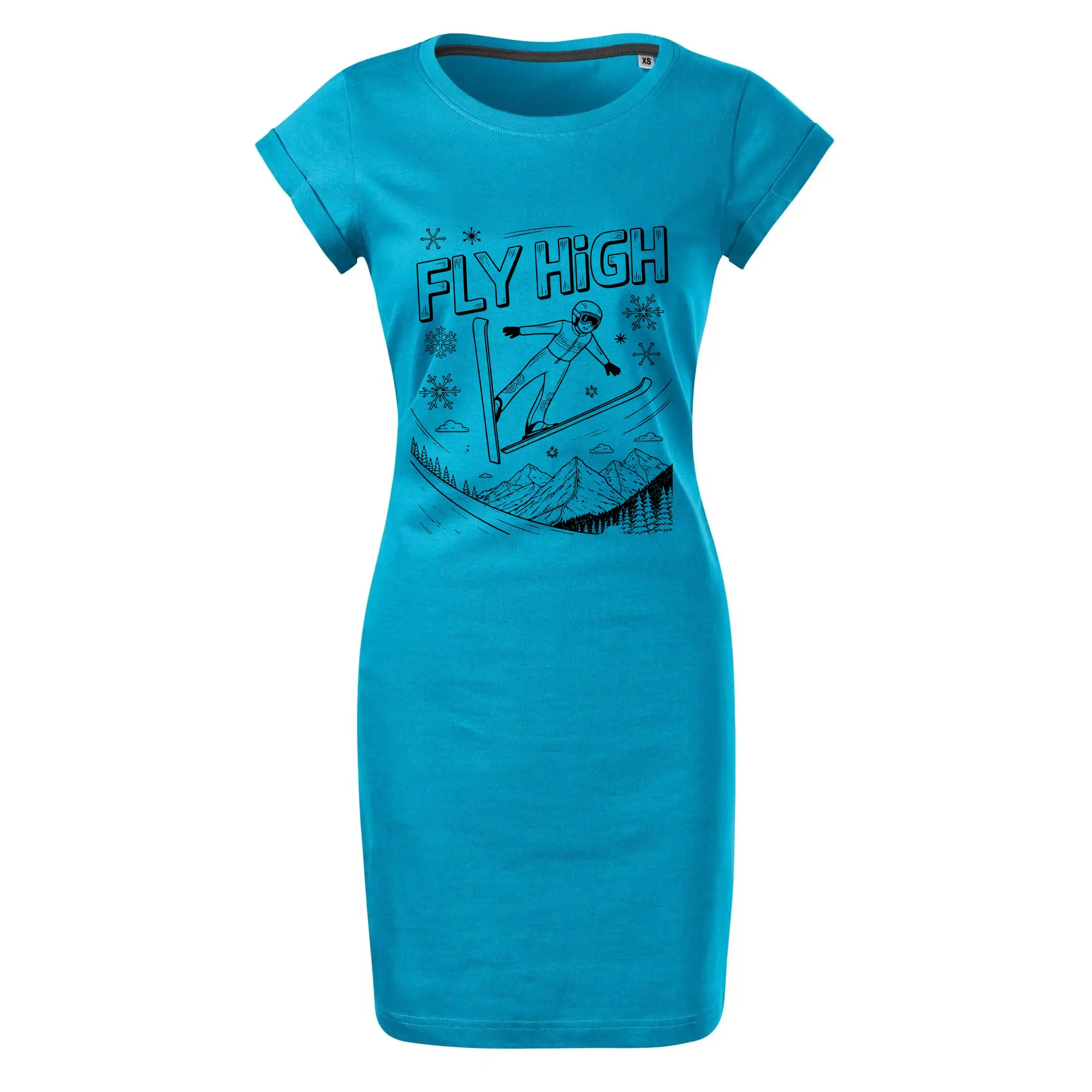 Černobílý skokan fly high