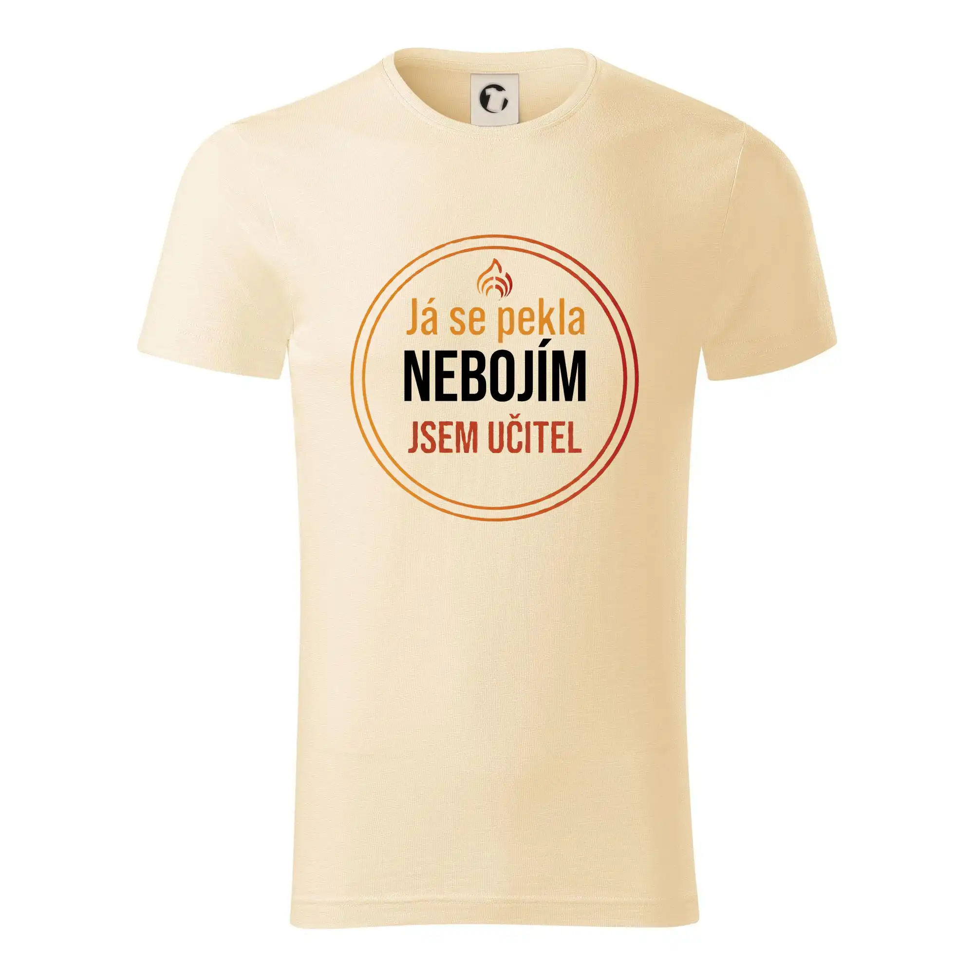 Barevný nápis Já se pekla nebojím, jsem učitel