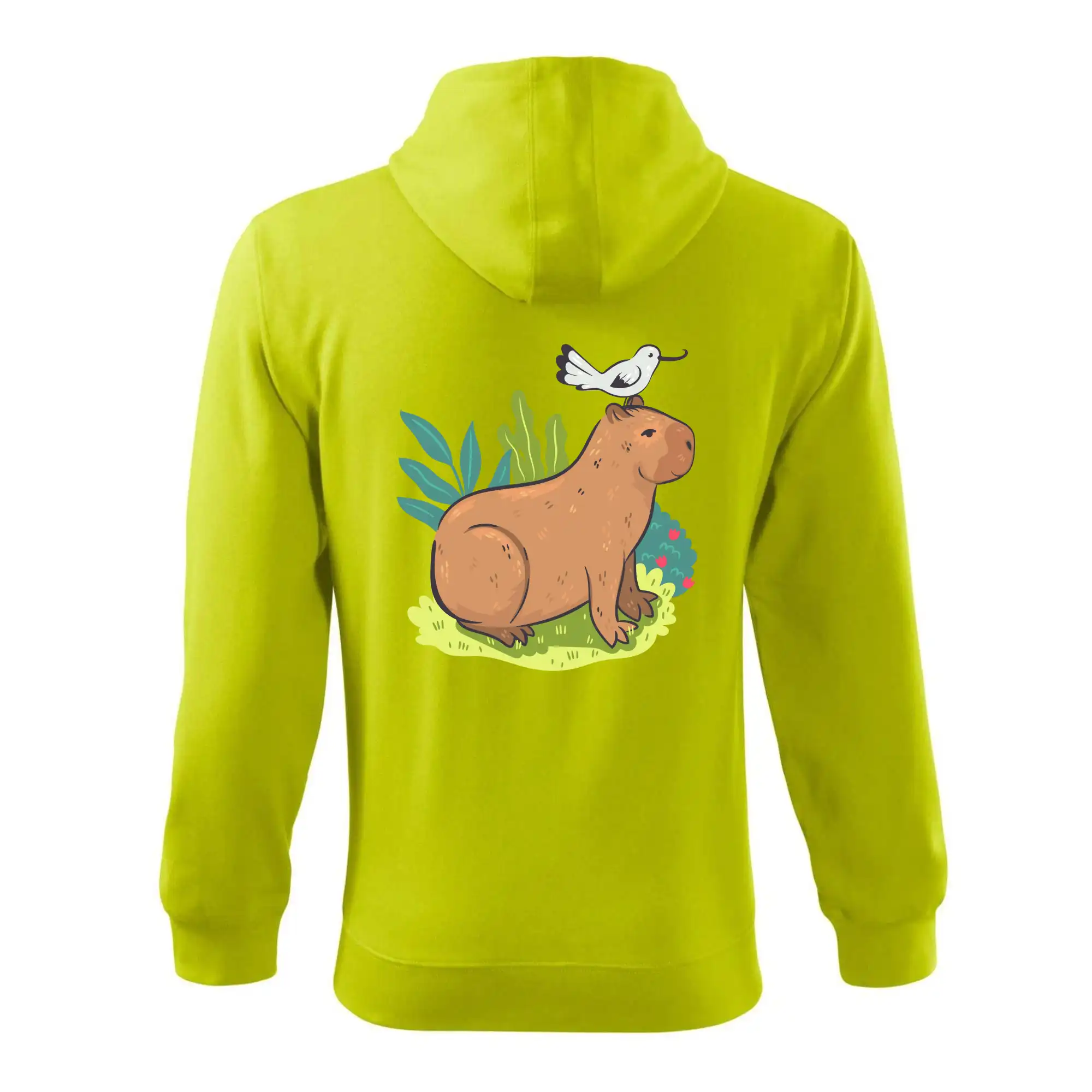 Kapybara a ptáček
