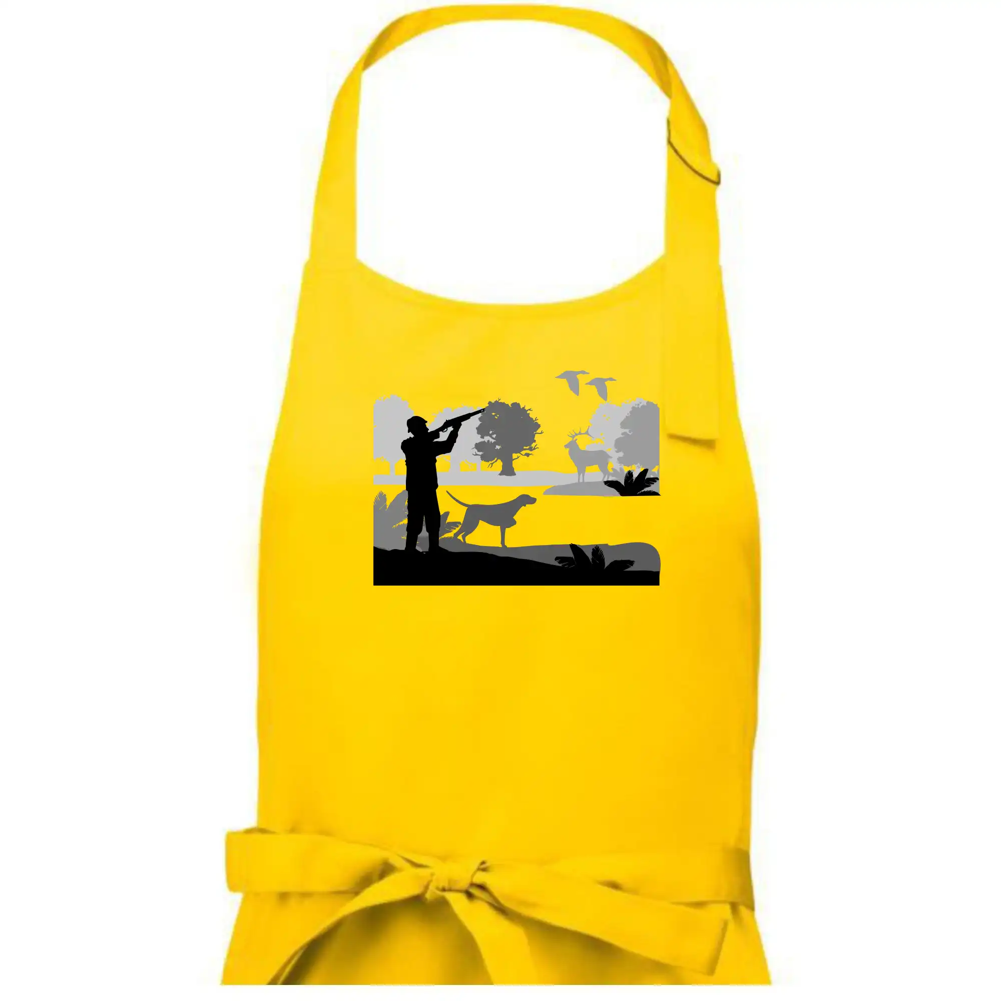 Lovec a ohař v lese