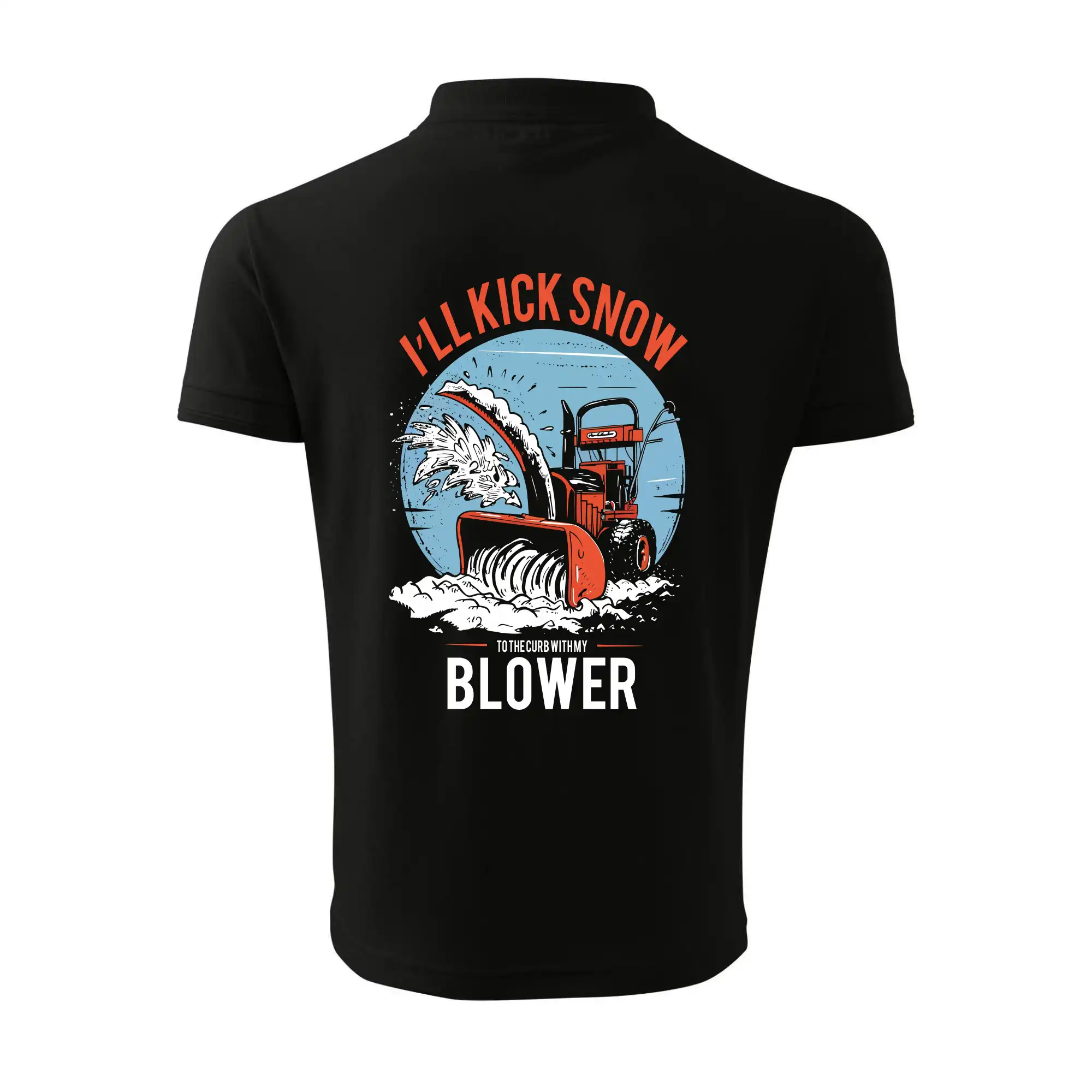 Kick snow blower