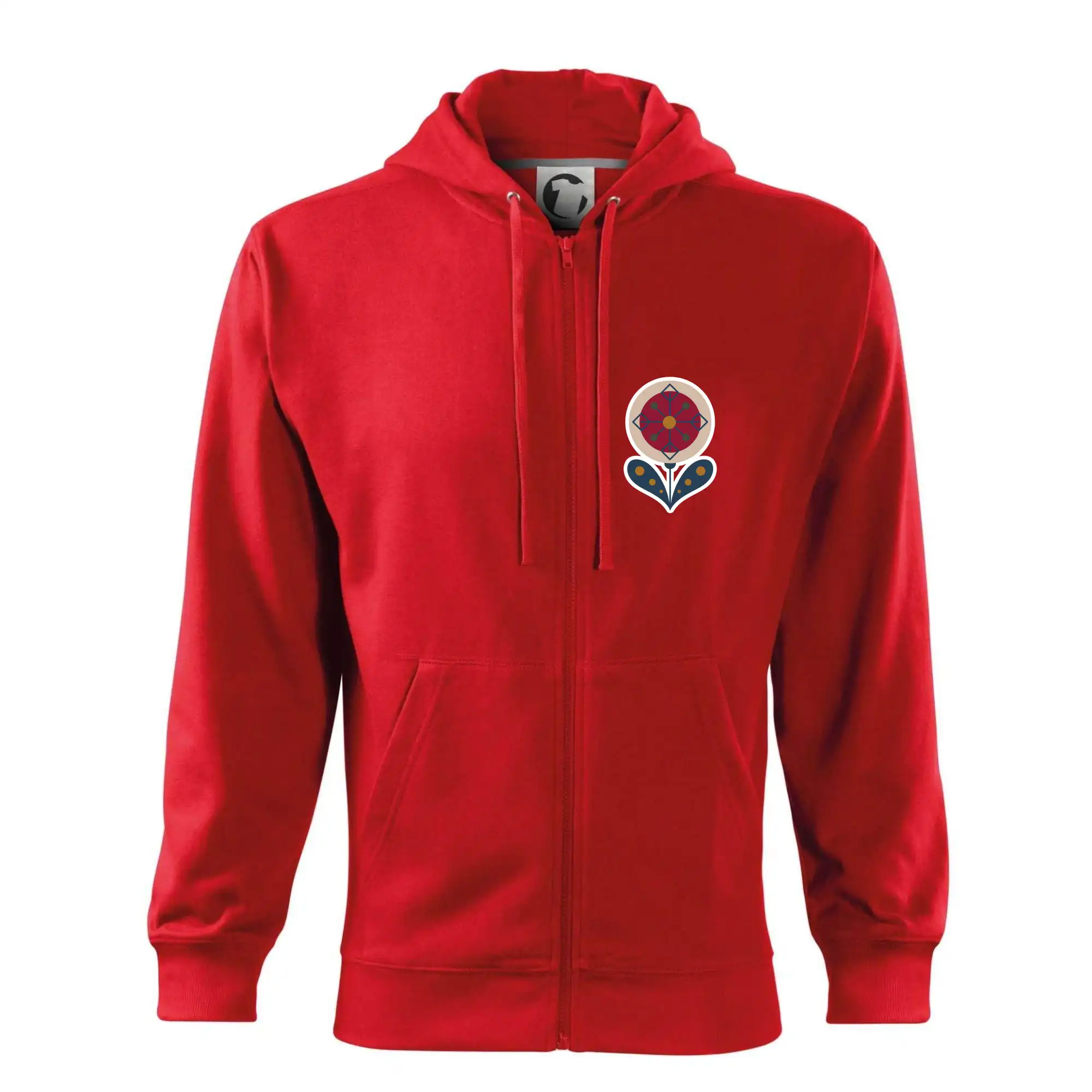 Folklor na prsu květina kulatá