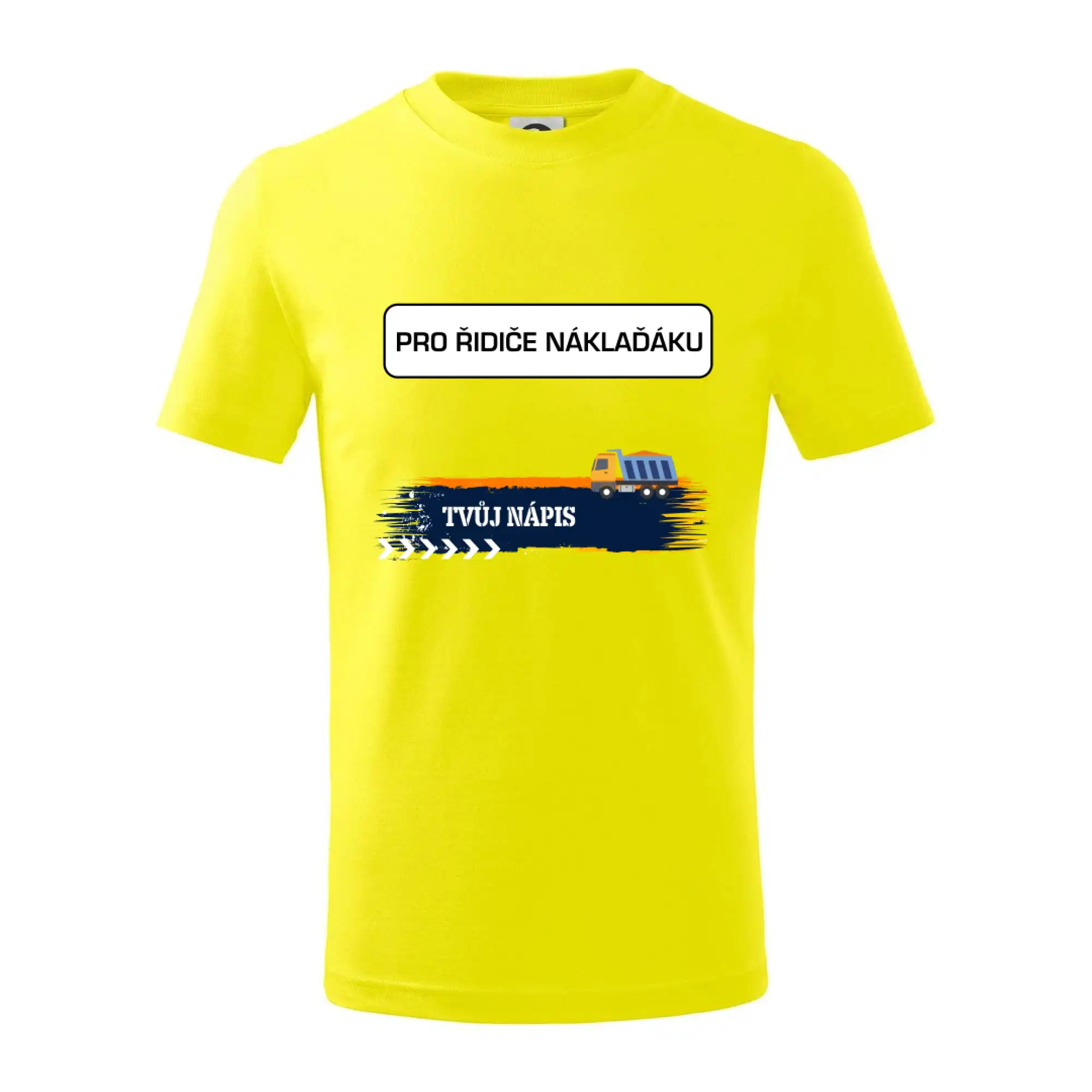 Stavba - vlastní nápis - náklaďák